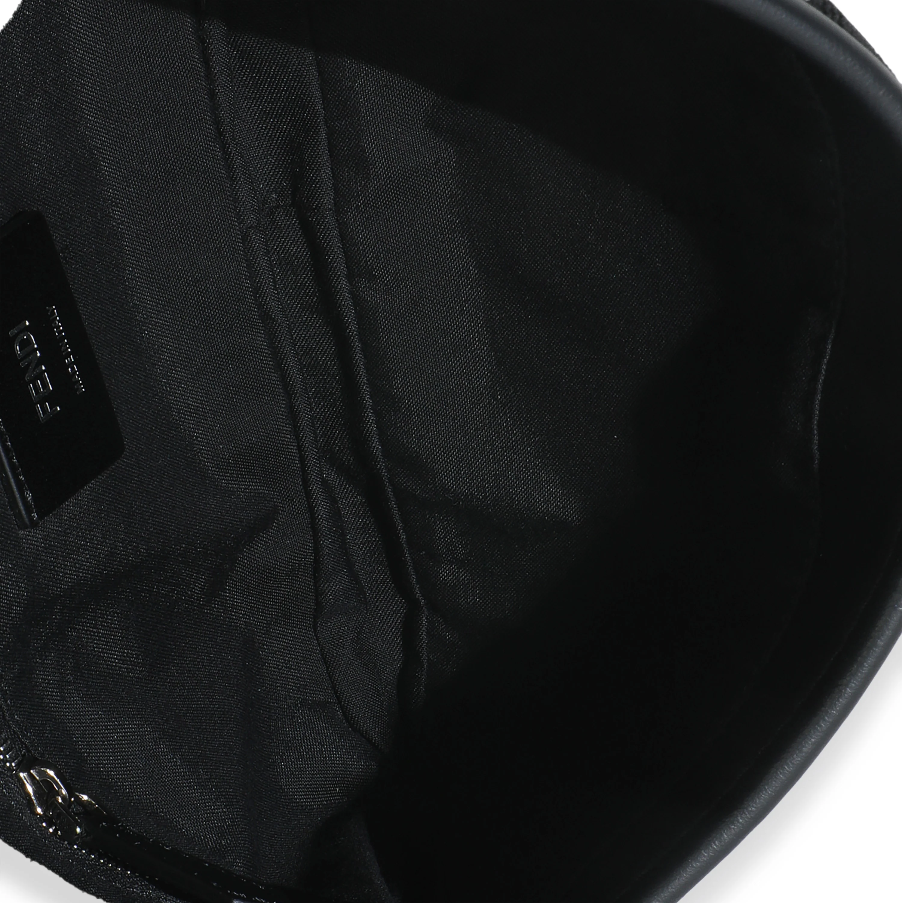 Black Neoprene & Leather Baguette Messenger Bag - Image 8
