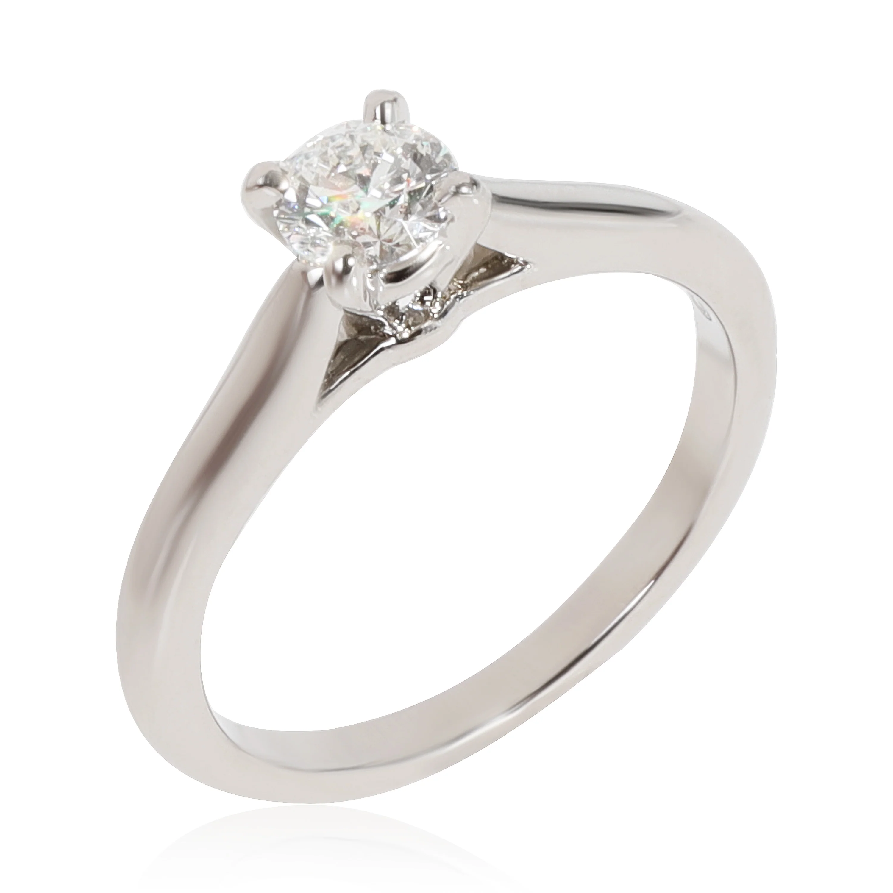 Cartier 1895 Diamond Engagement Ring in Platinum G VS1 0.3 CTW - Image 5