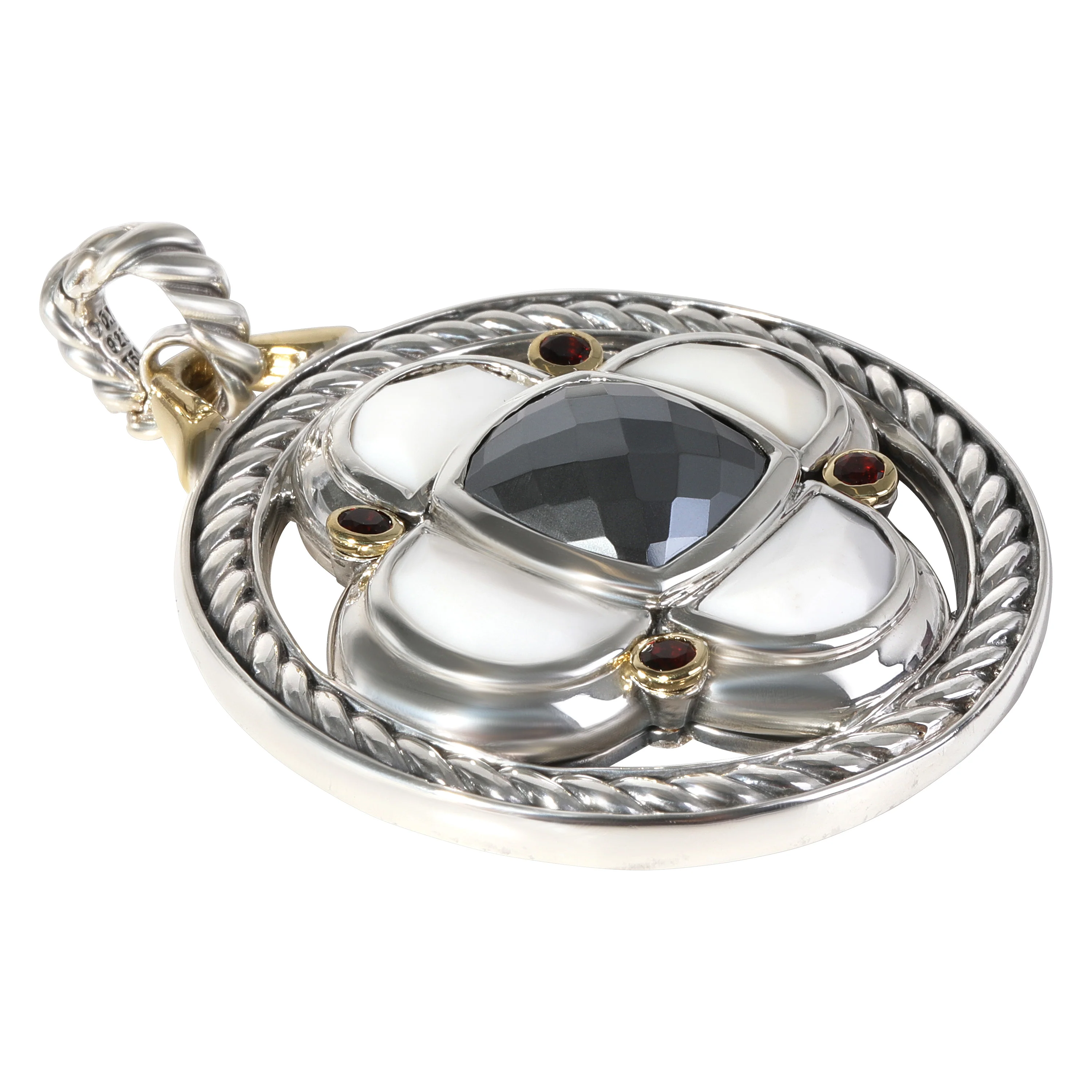 David Yurman Renaissance Pendant in 18K Yellow Gold/Sterling Silver - Image 3
