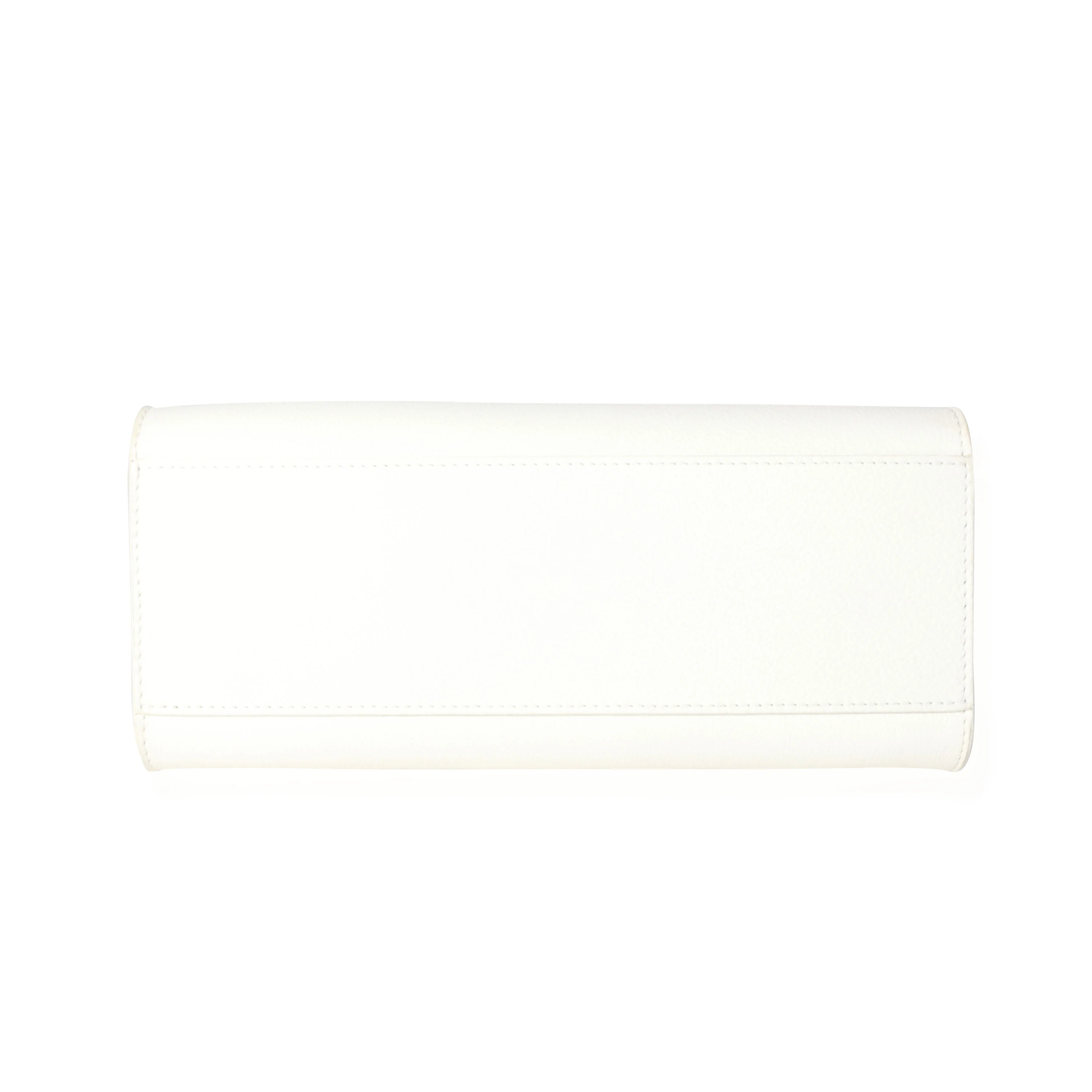 White Leather Monochrome Lockme Tote PM - Image 5