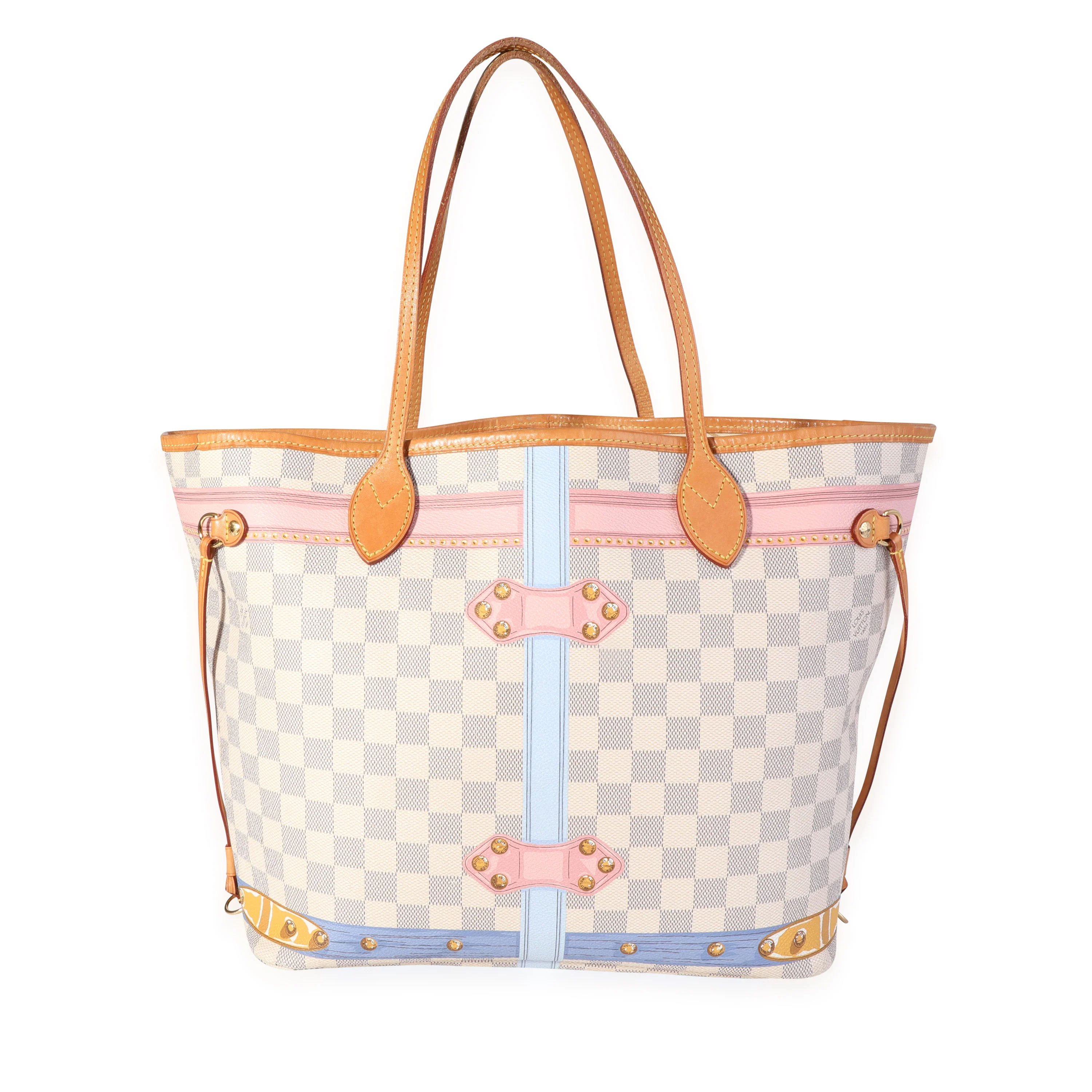 Louis Vuitton Damier Azur Summer Trunks Neverfull MM - Image 3