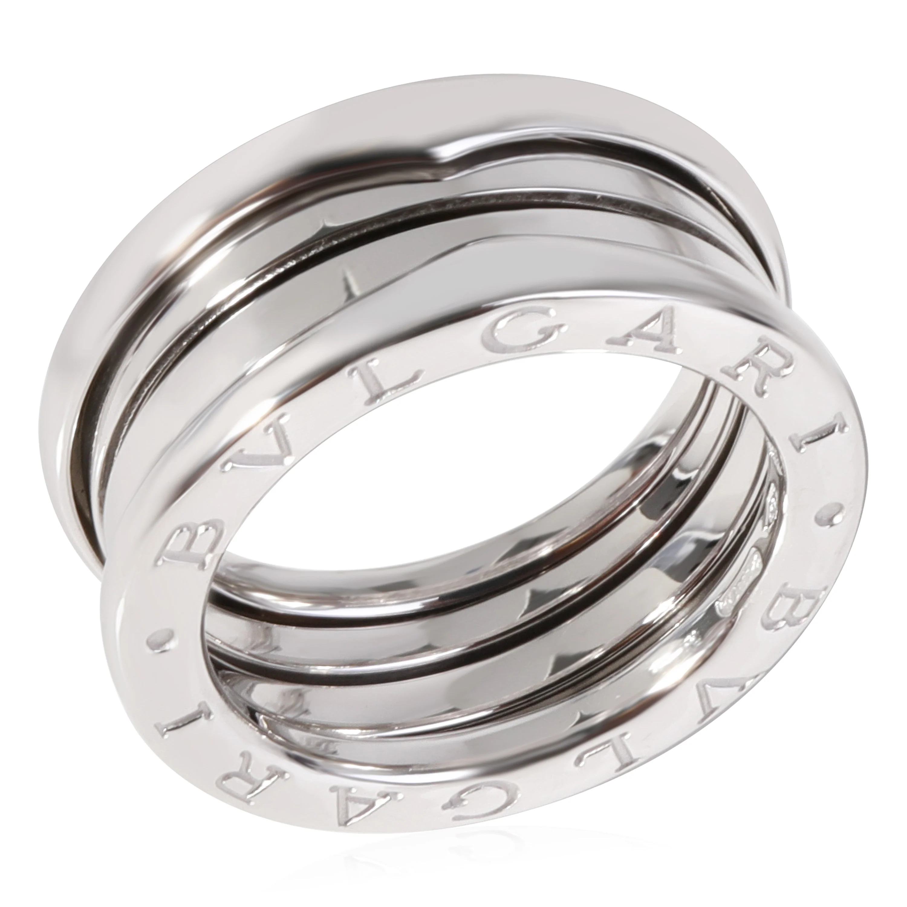 BVLGARI B.zero1 3 Band Ring in 18k White Gold - Image 4