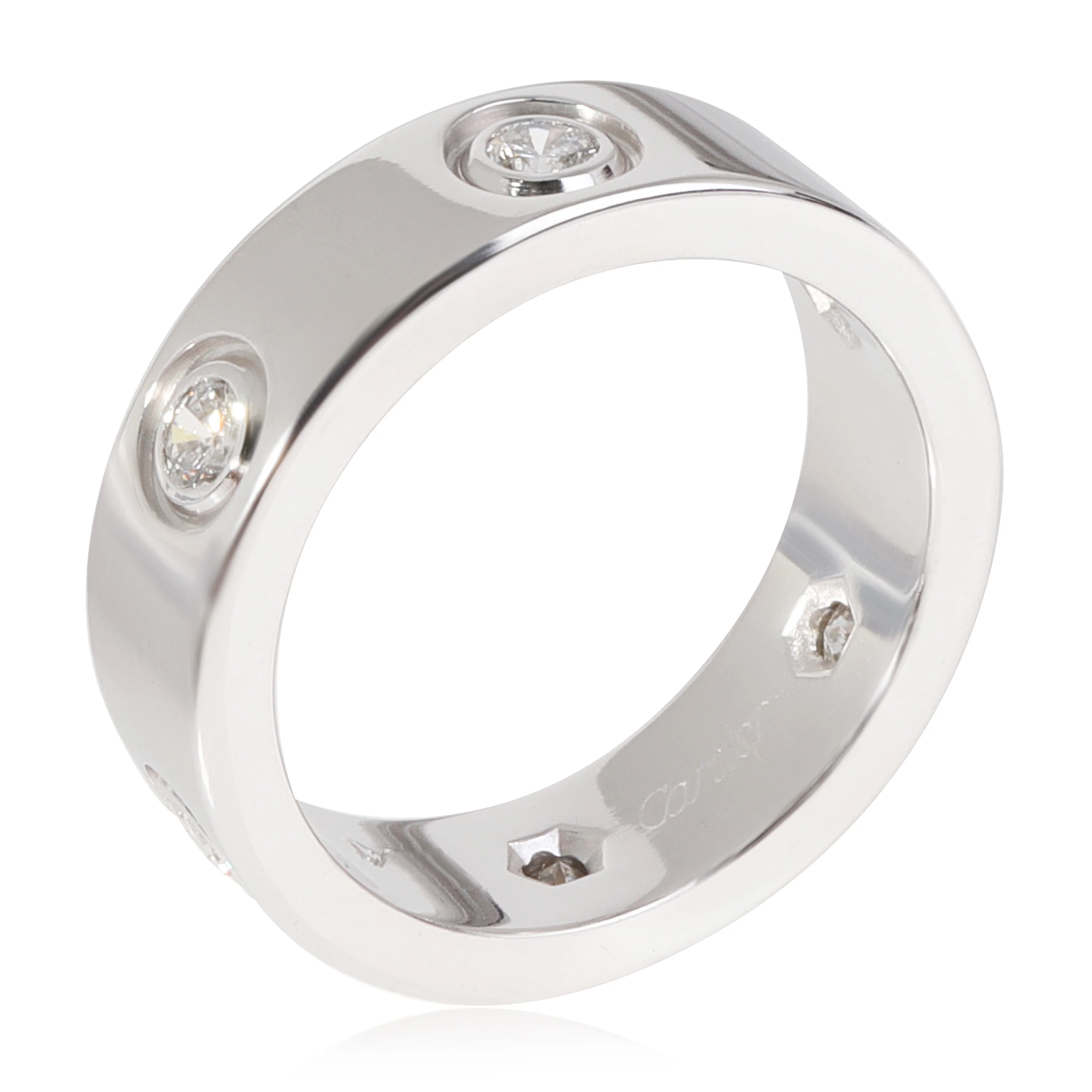 Love Ring, 6 Diamonds (White Gold) - Image 2