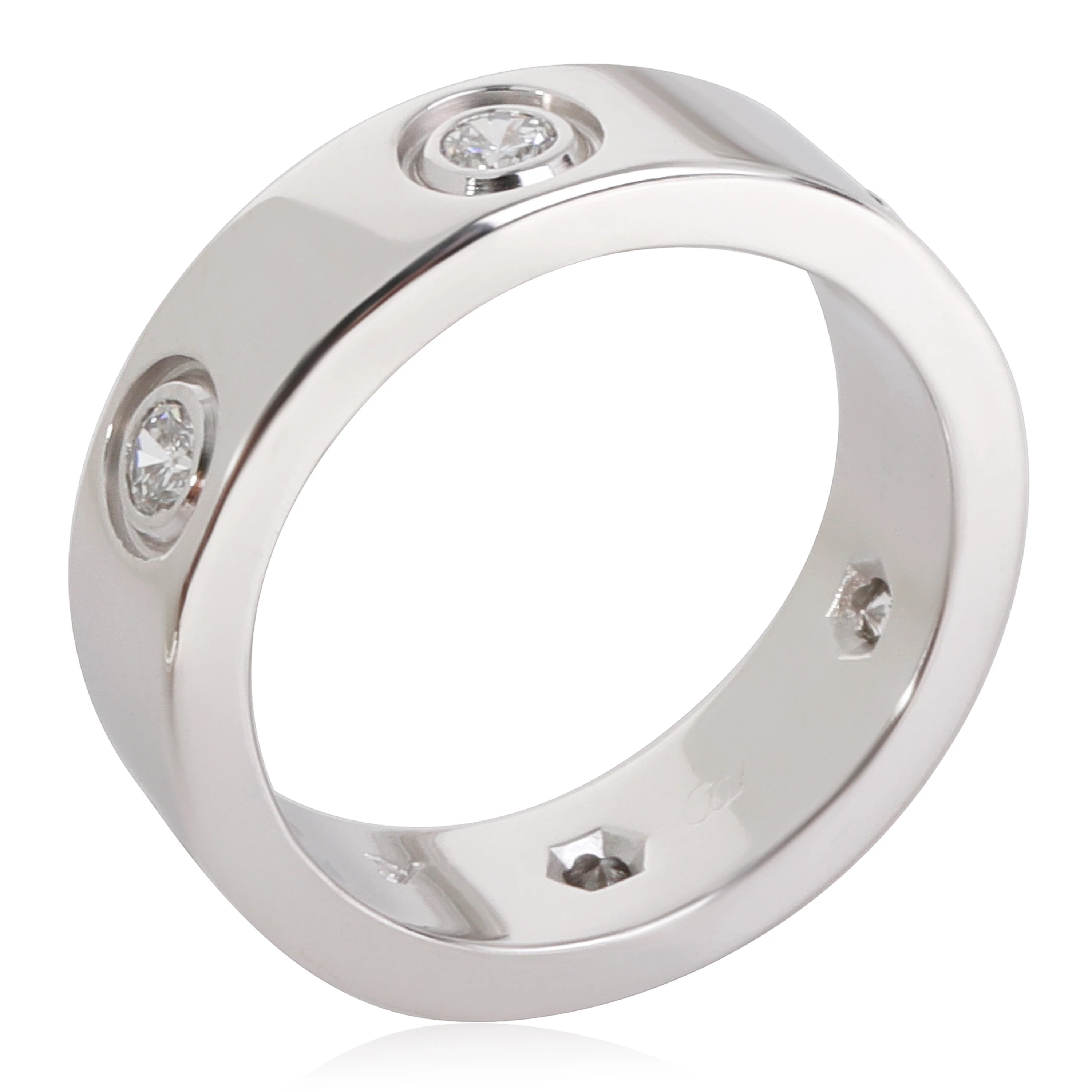 Love Ring, 6 Diamonds (White Gold) - Image 3