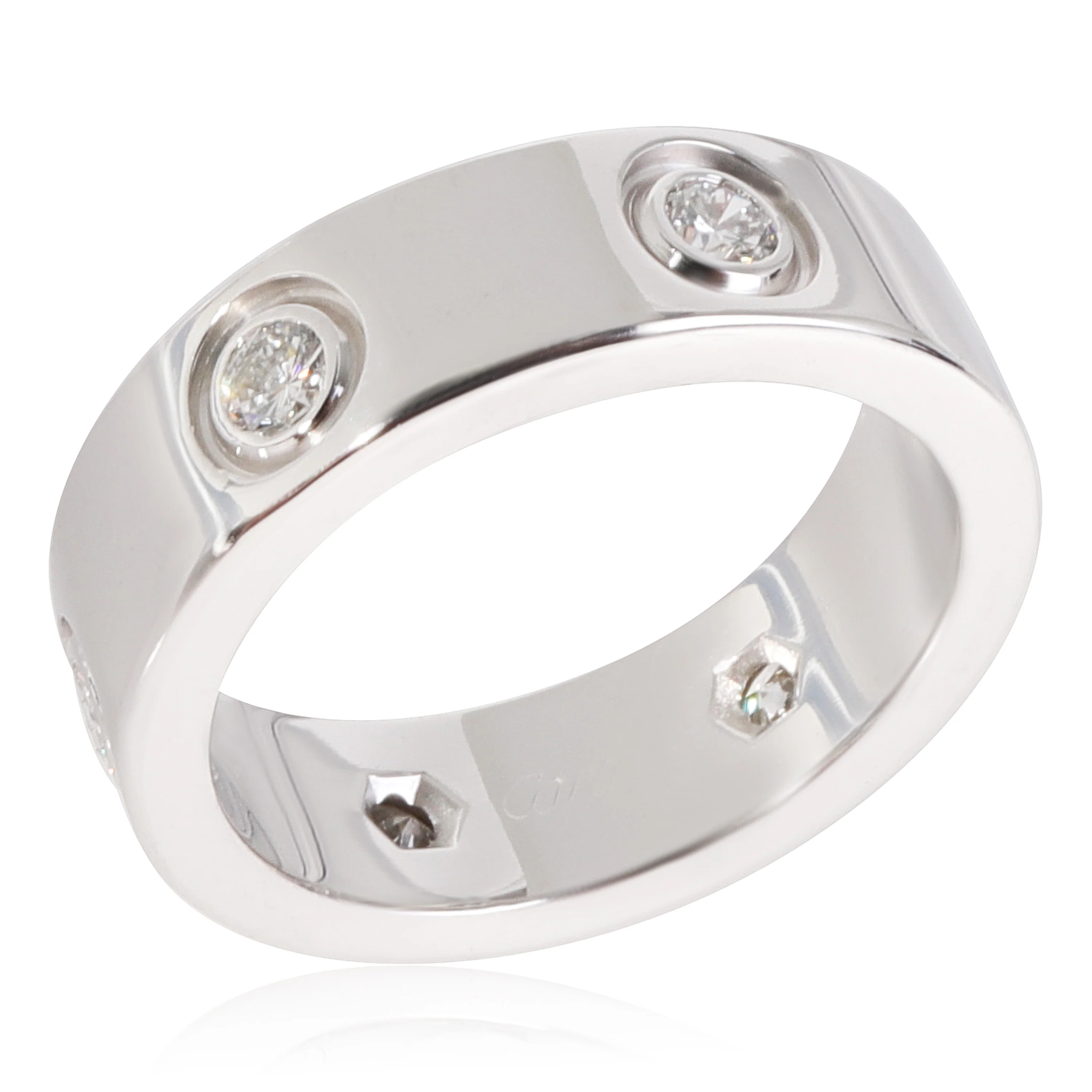Love Ring, 6 Diamonds (White Gold) - Image 4