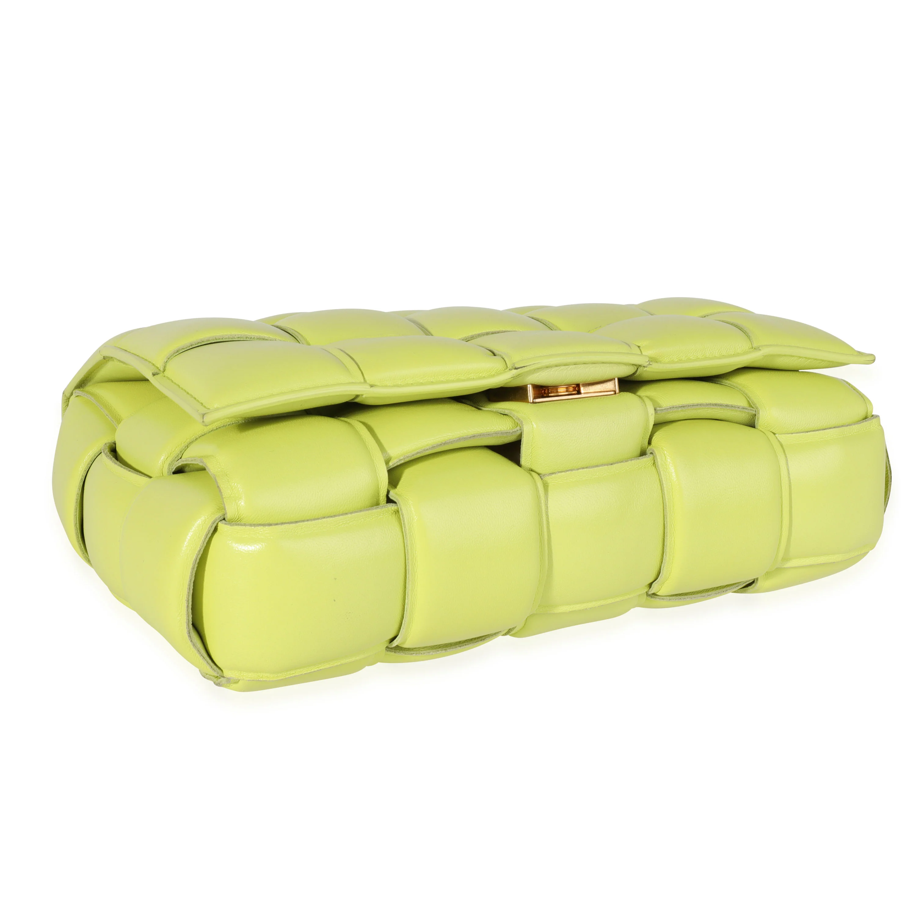 Bottega Veneta Kiwi Maxi Intrecciato Lambskin Padded Chain Cassette Bag - Image 6