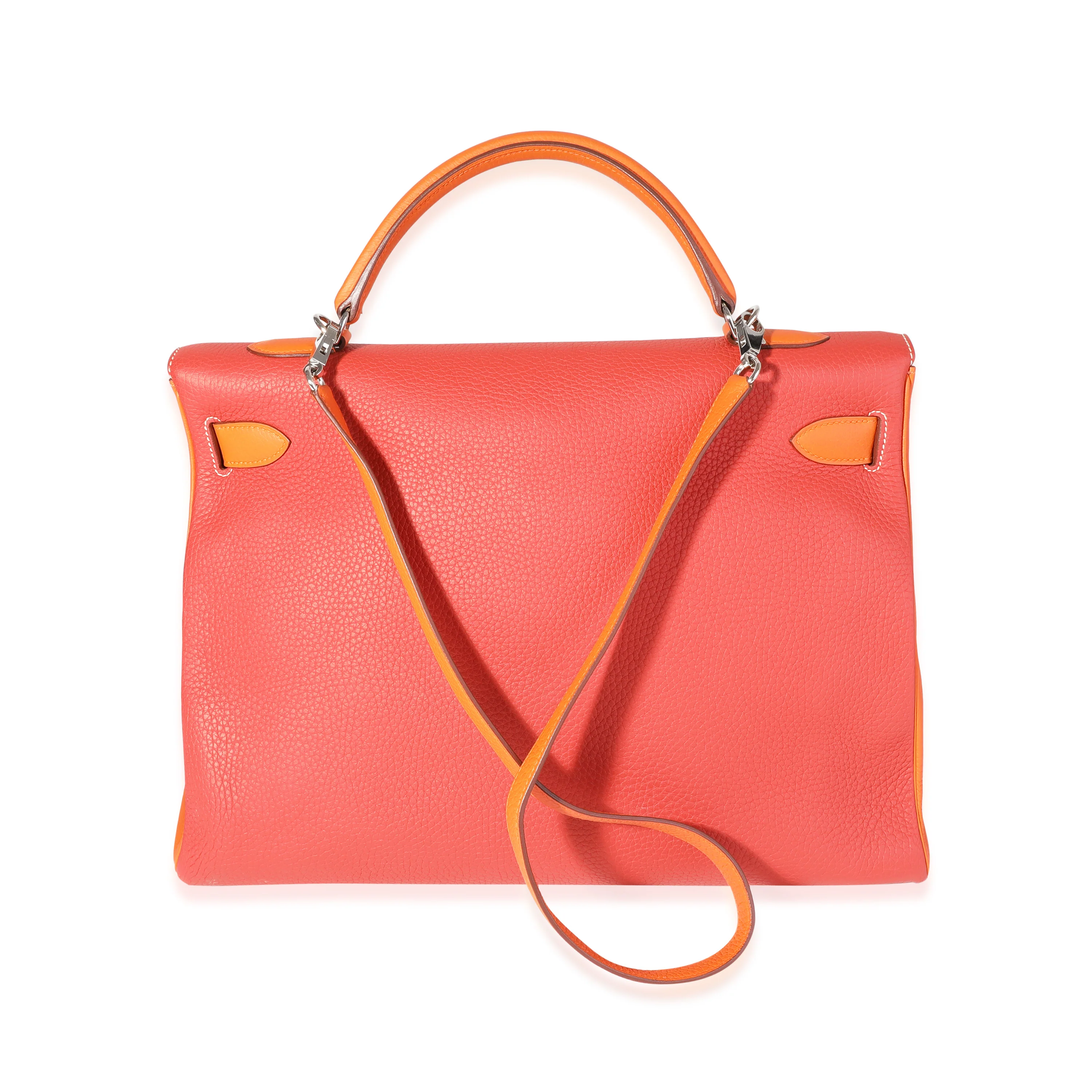 HSS Rose Jaipur Sanguine Orange Clemence Retourne Kelly 40 PHW - Image 3