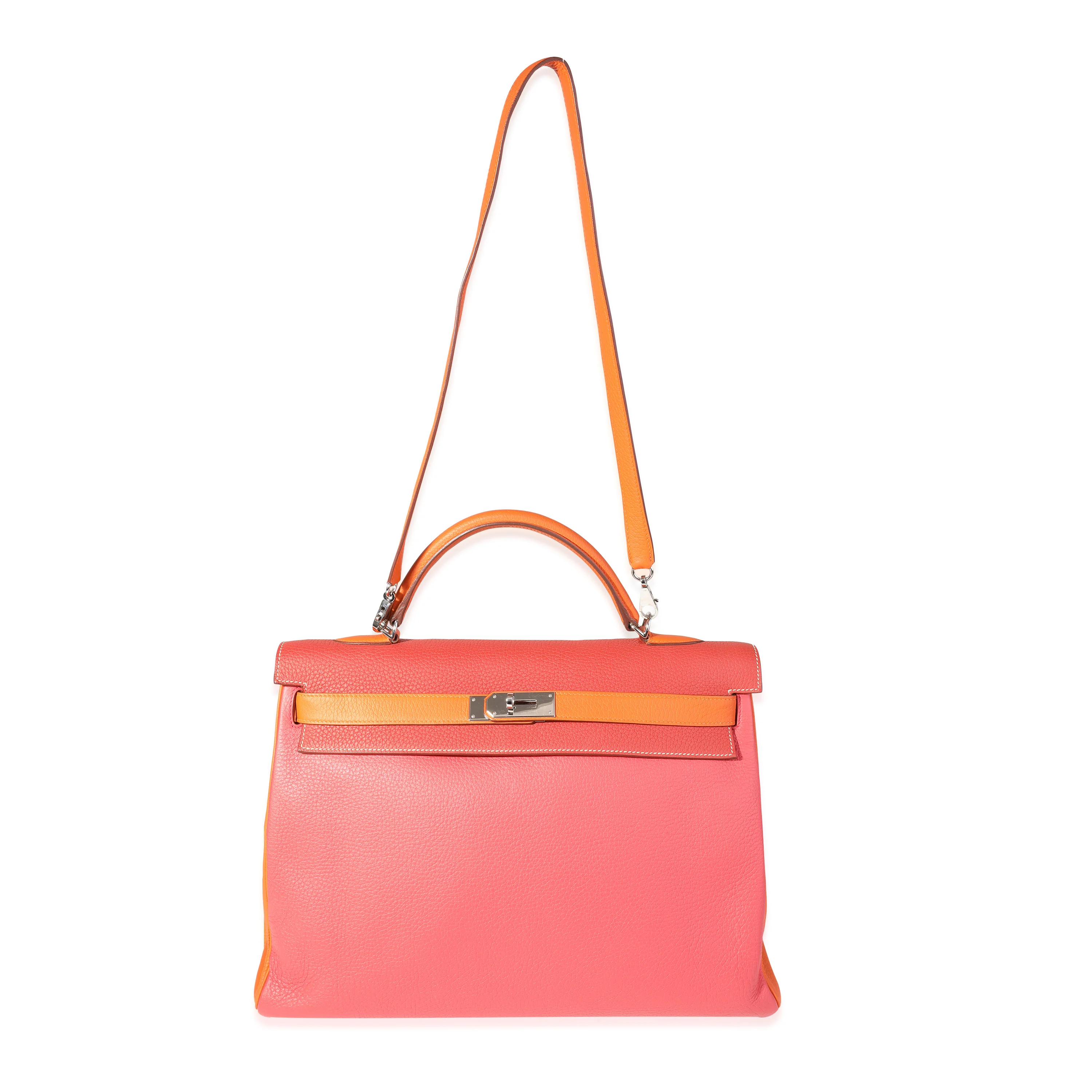 HSS Rose Jaipur Sanguine Orange Clemence Retourne Kelly 40 PHW - Image 4