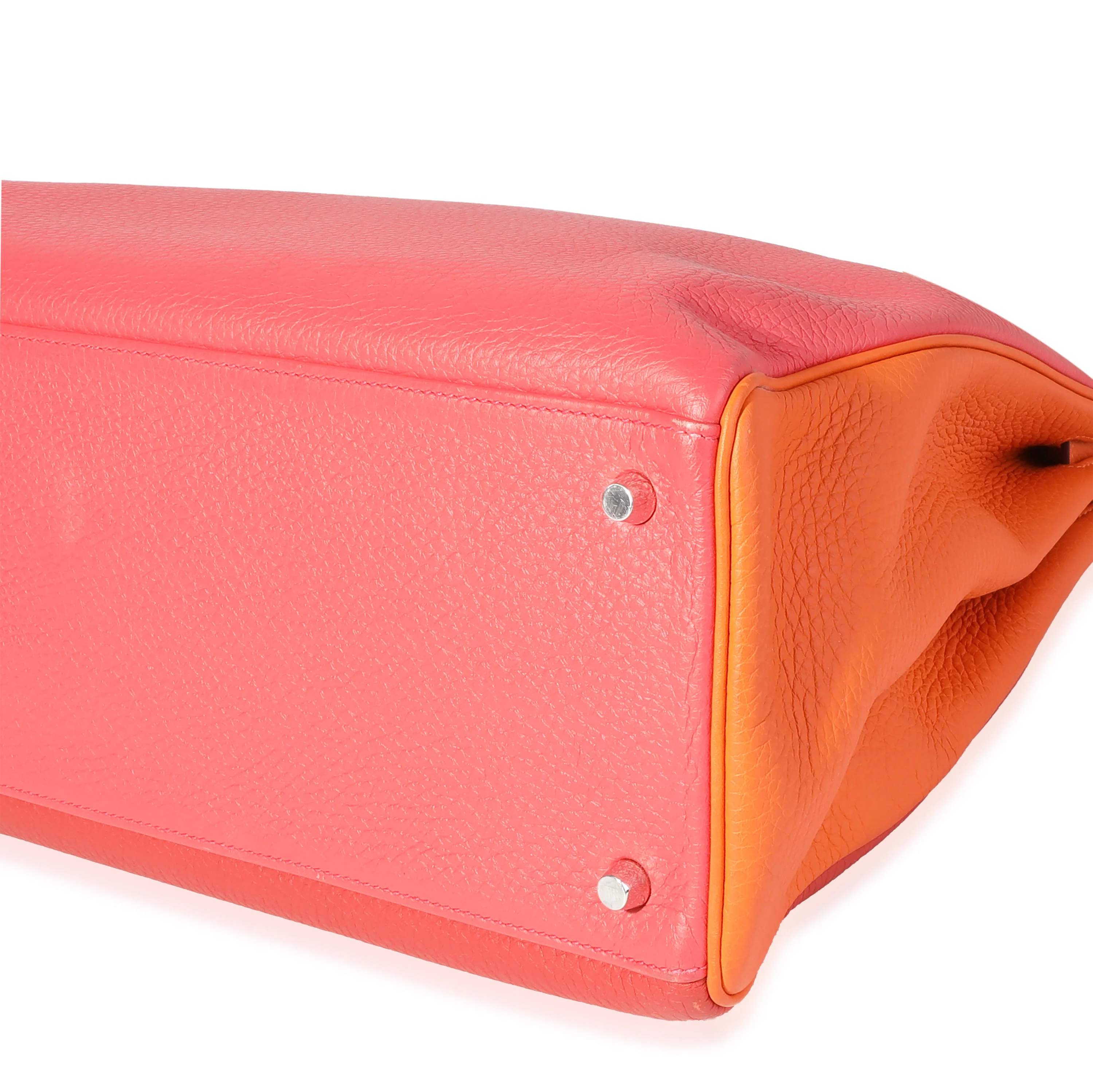 HSS Rose Jaipur Sanguine Orange Clemence Retourne Kelly 40 PHW - Image 7