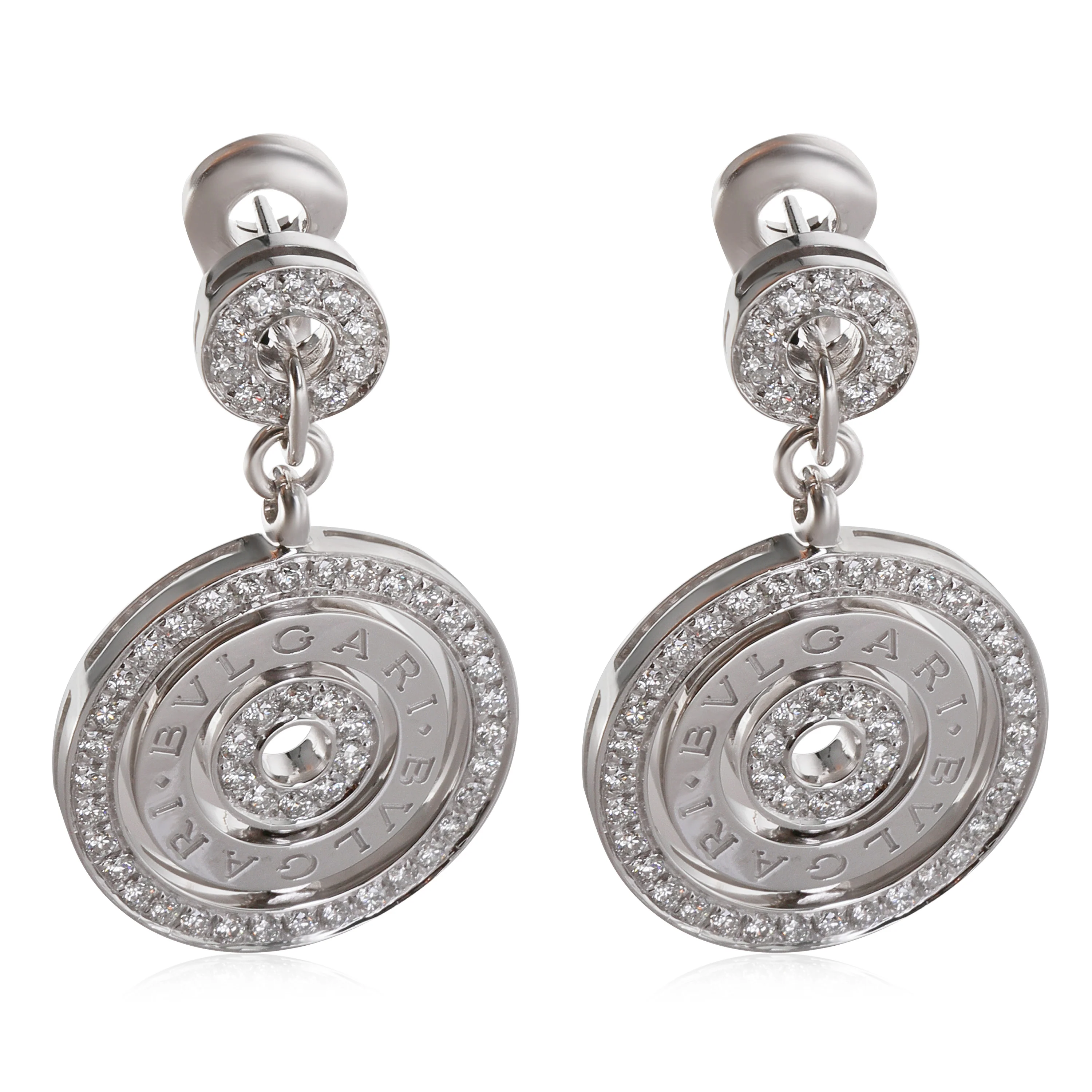 Cerchi Astrale Diamond Earrings in 18k White Gold 1.3 CTW - Image 2