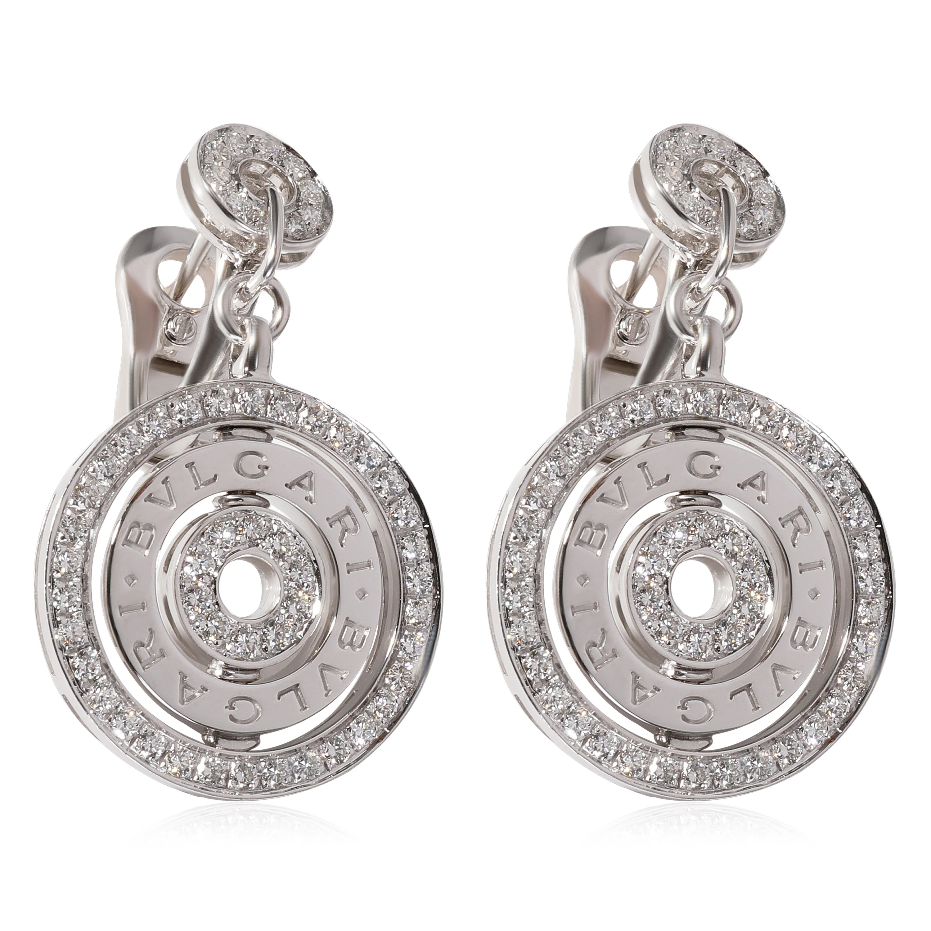 Cerchi Astrale Diamond Earrings in 18k White Gold 1.3 CTW - Image 3