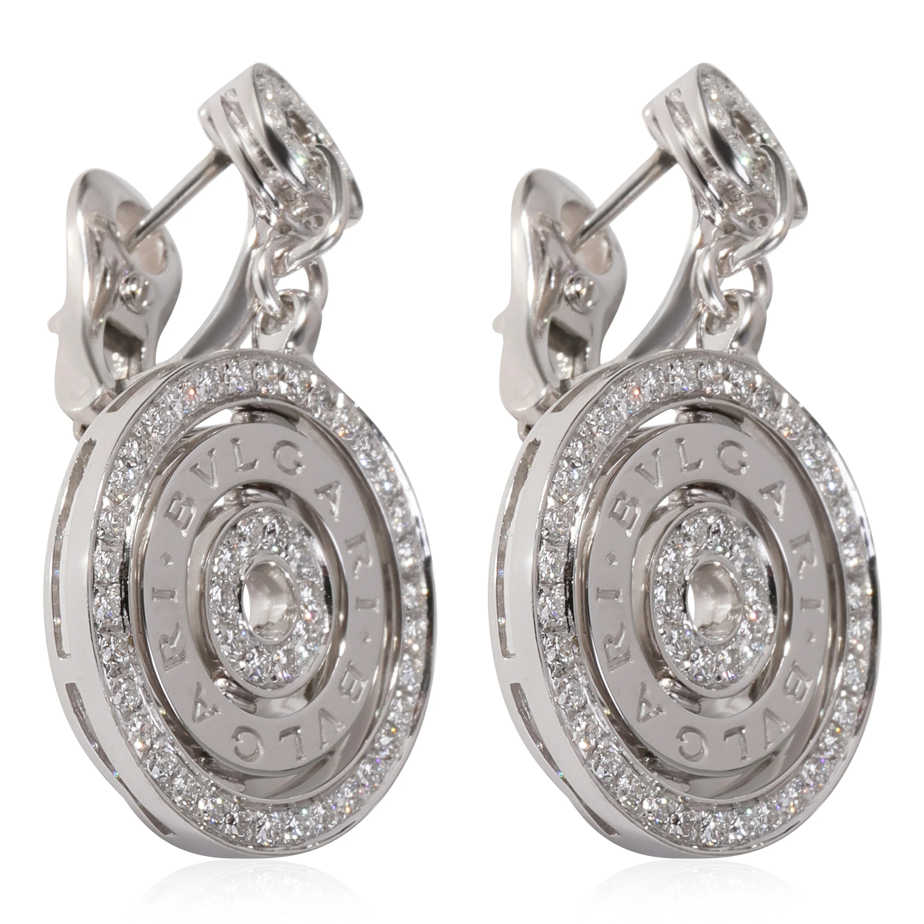 Cerchi Astrale Diamond Earrings in 18k White Gold 1.3 CTW - Image 4