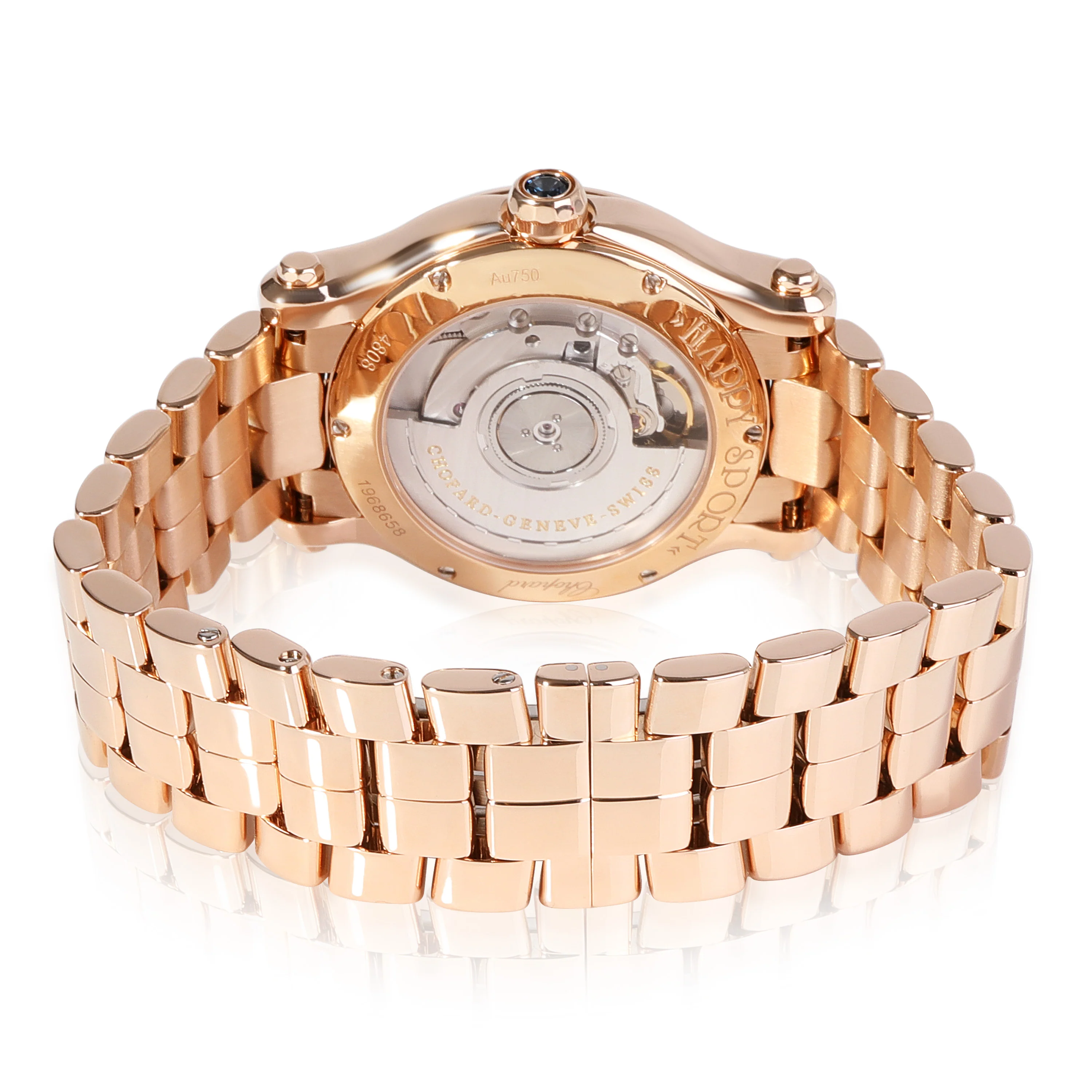 Chopard Happy Sport 274808-5007 Unisex Watch in 18kt Rose Gold - Image 4