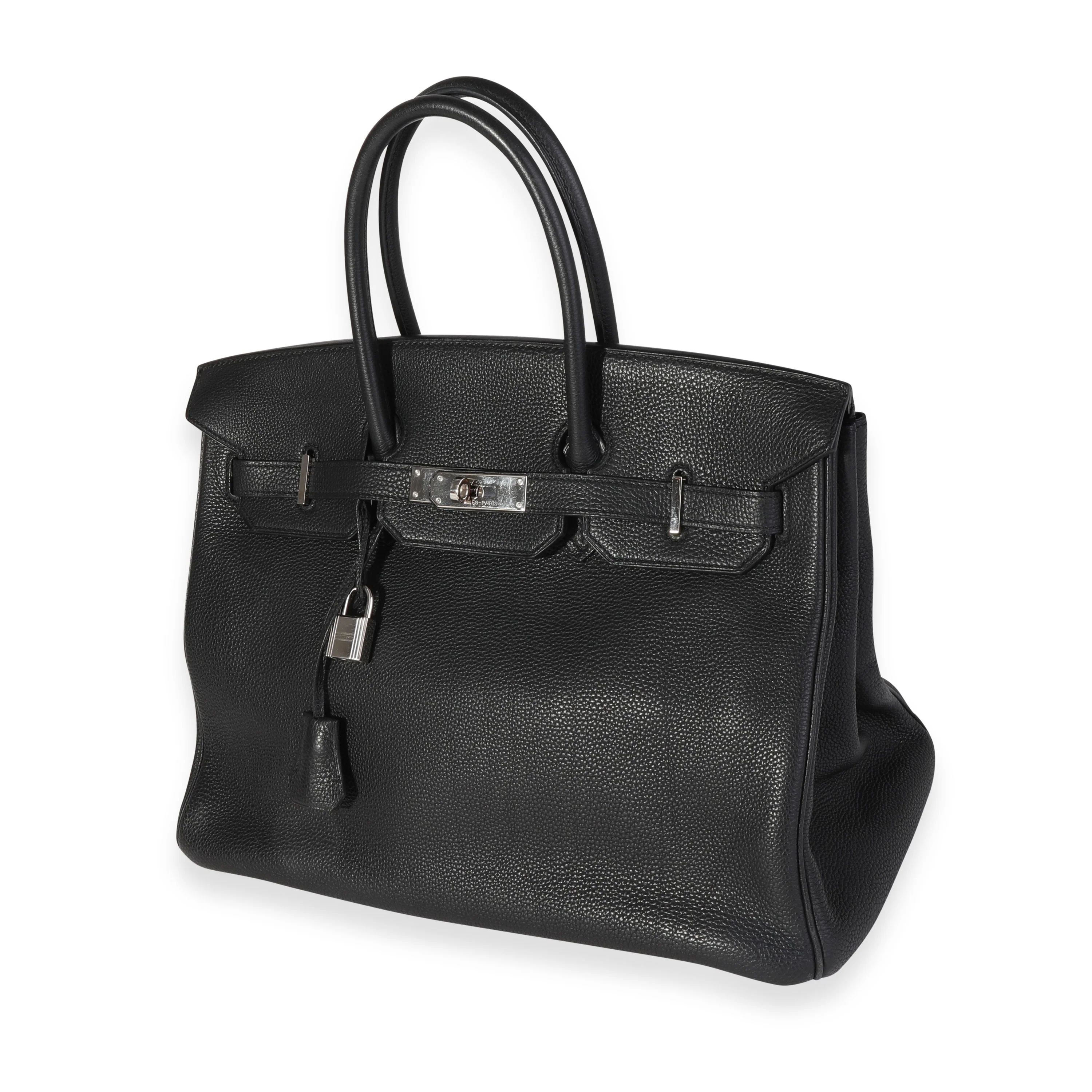 Hermès Black Togo Birkin 35 PHW - Image 2