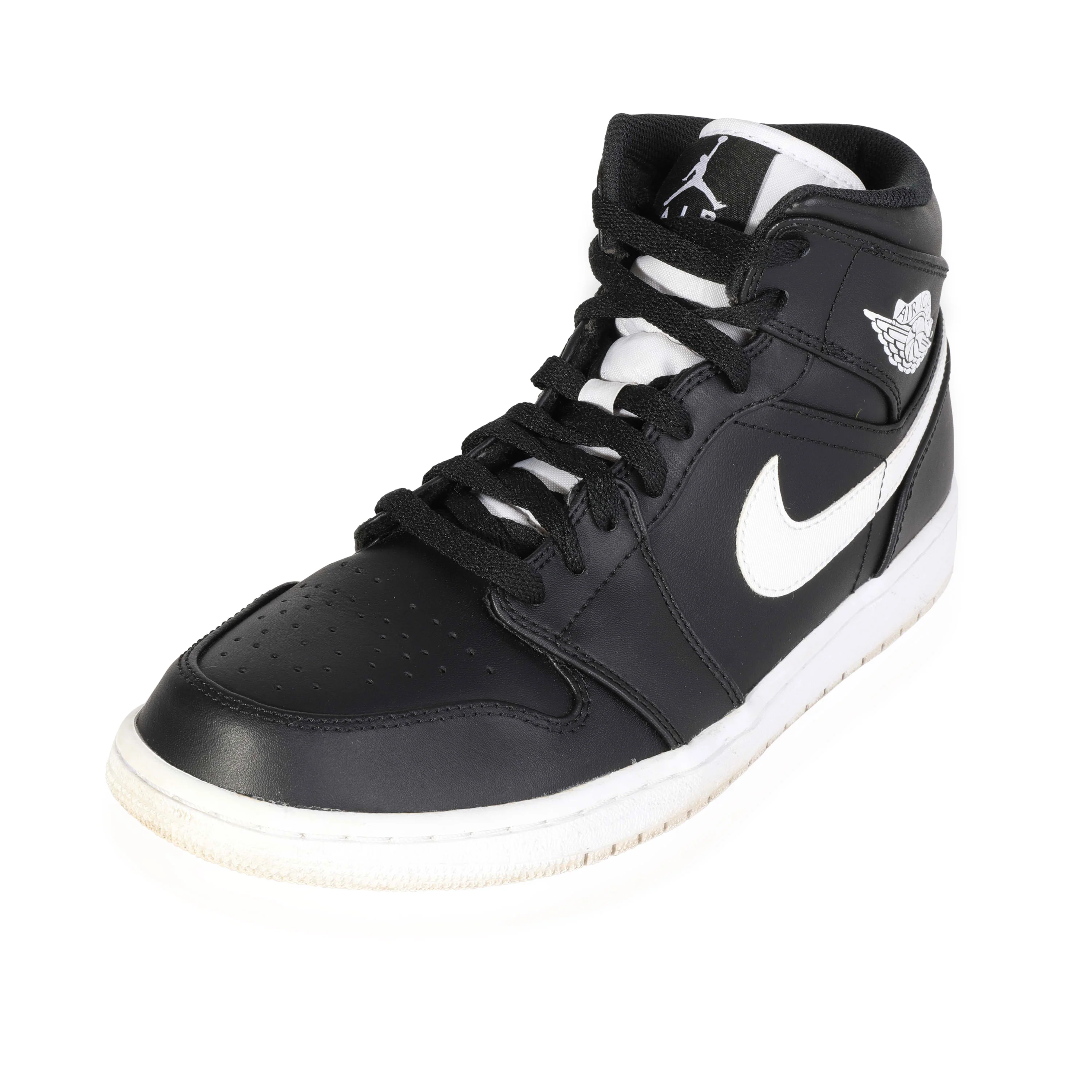 Air Jordan - Air Jordan 1 Retro Mid Black White (9.5 US) - Image 2