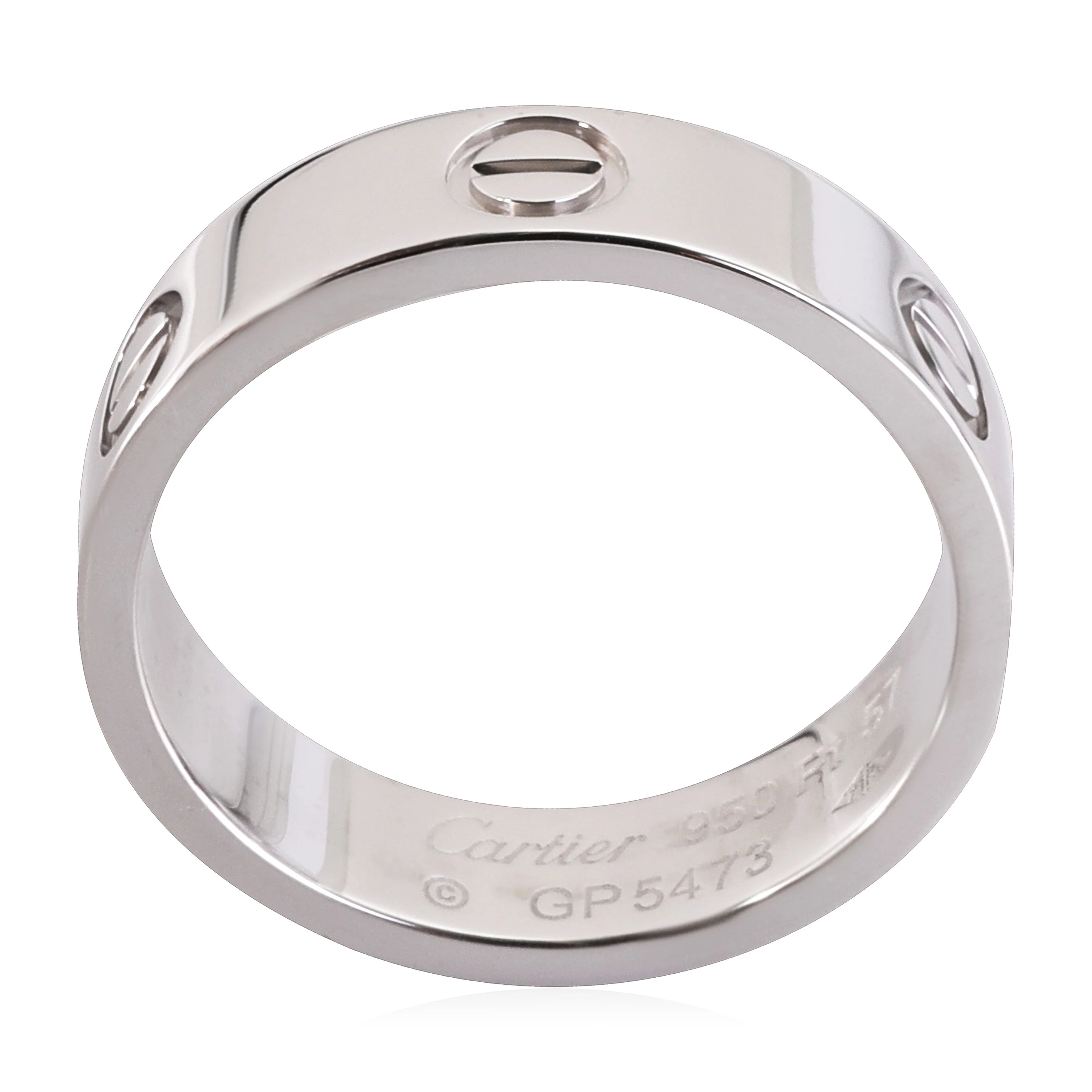 Cartier Love Ring in 950 Platinum - Image 2