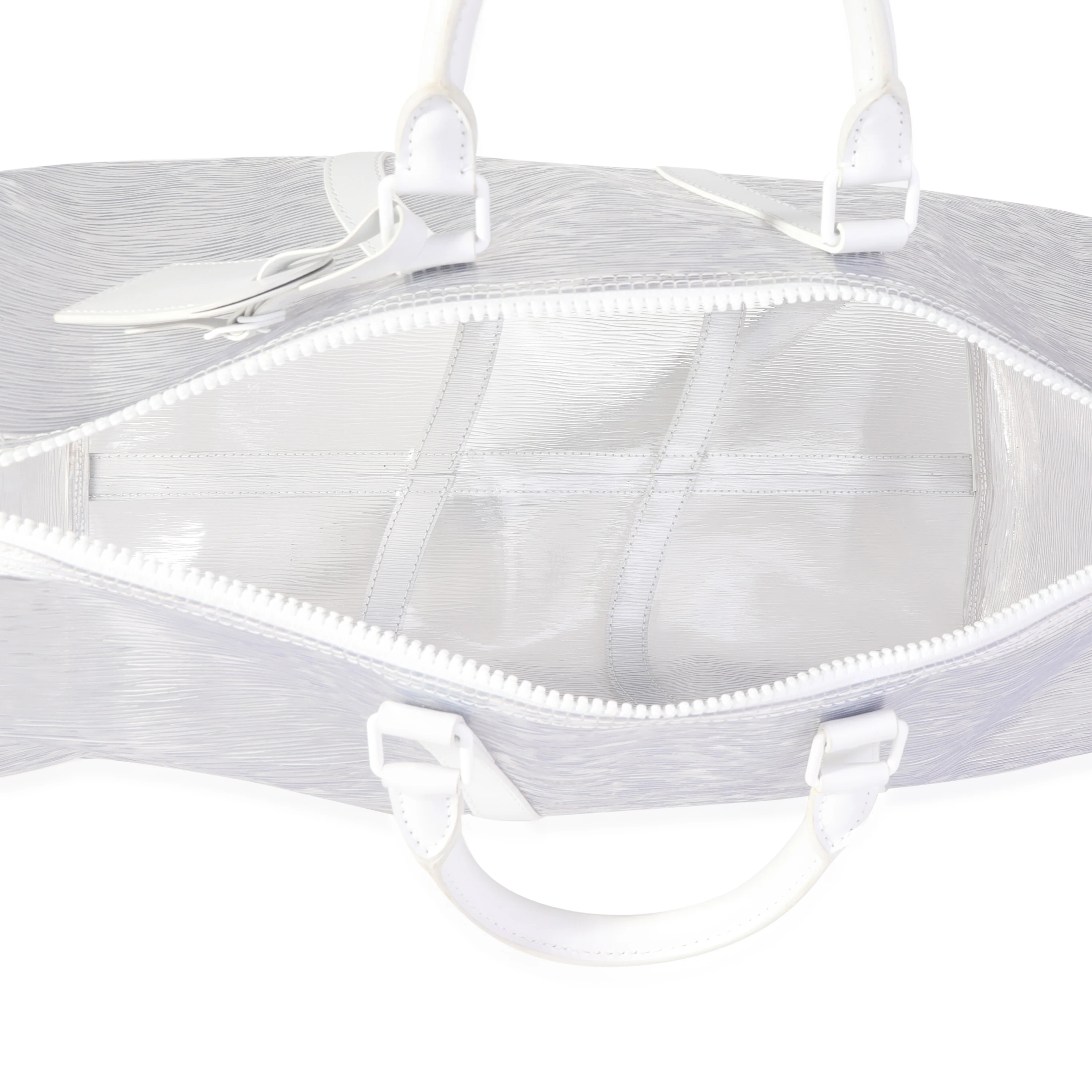 Clear Epi PVC Wavy Keepall Bandoulière 50 - Image 8