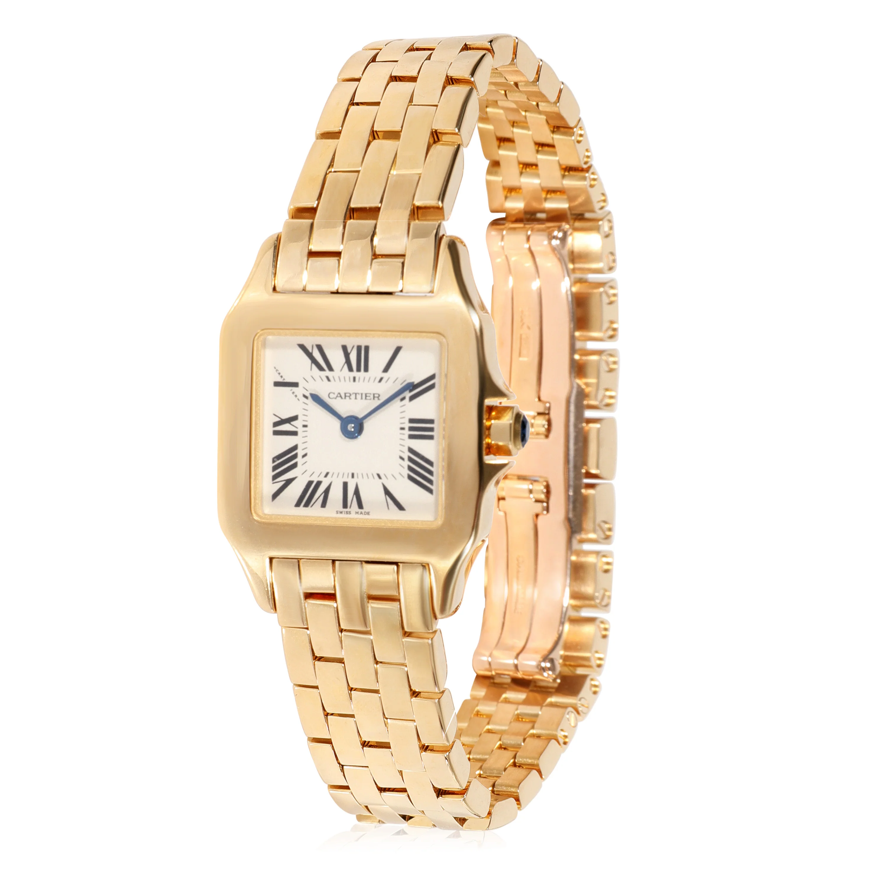 Cartier Santos Demoiselle W25063X9 Womens Watch in Yellow Gold