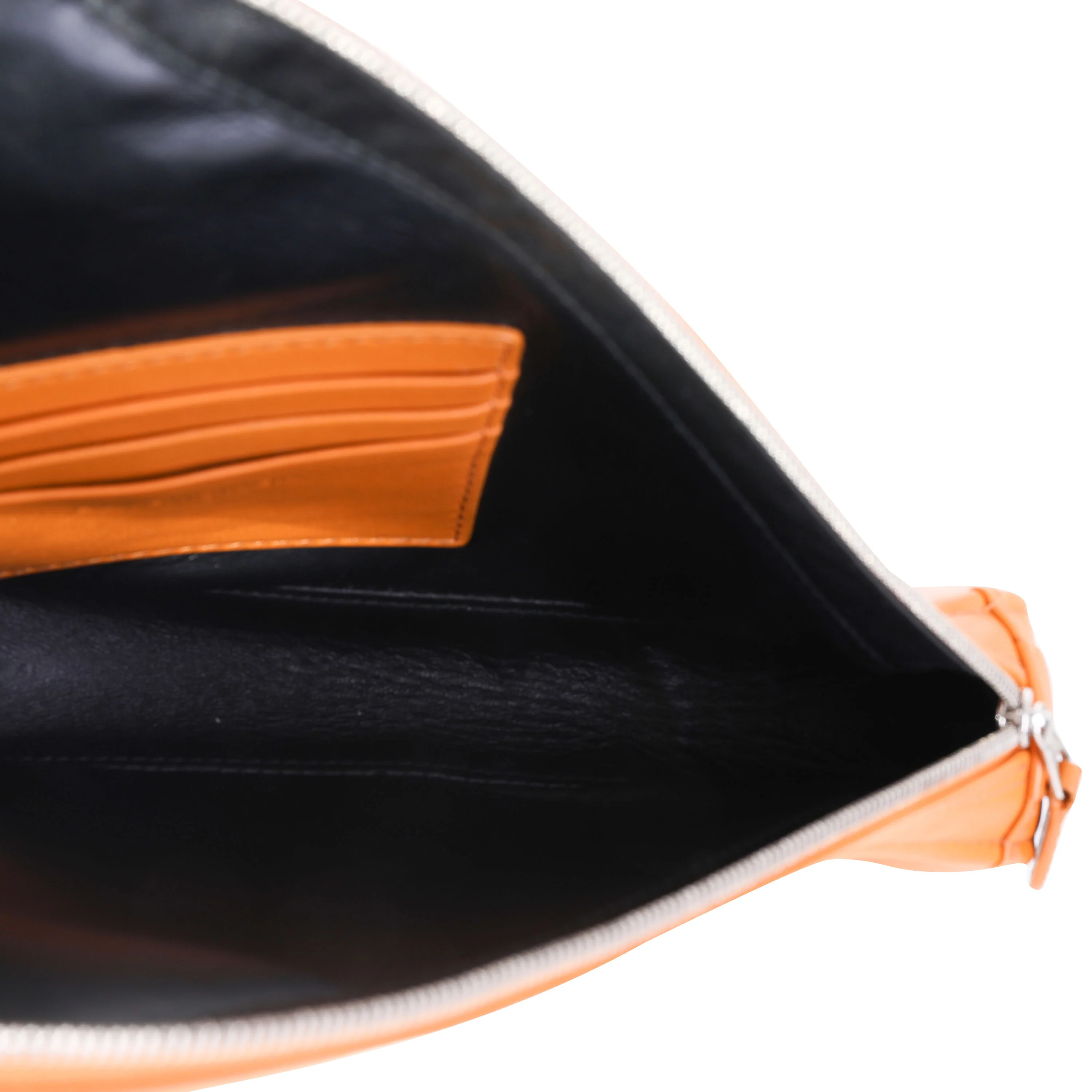 Orange Calfskin M Triangle Pouch - Image 6