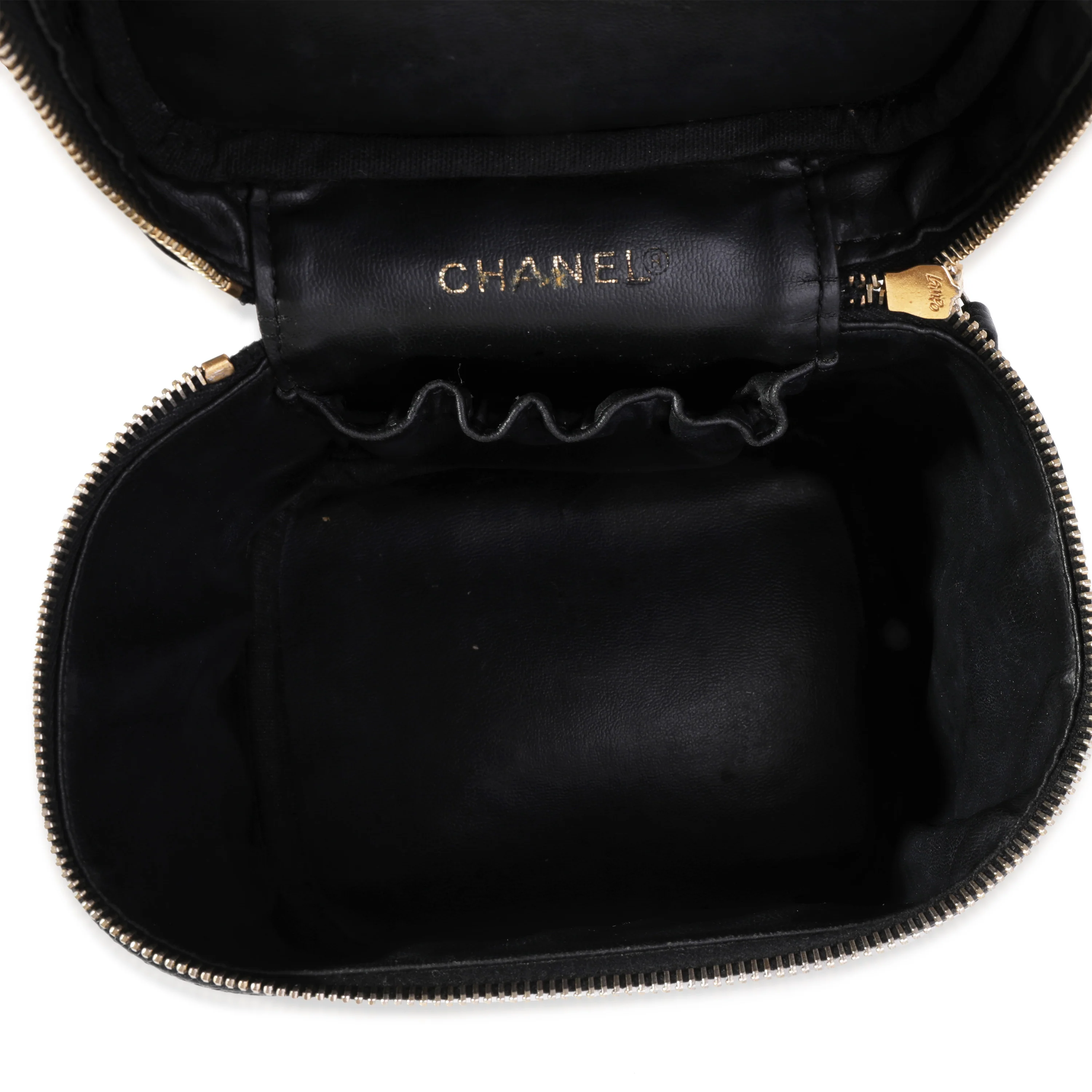 Vintage Black Caviar Vanity Case Handbag - Image 4