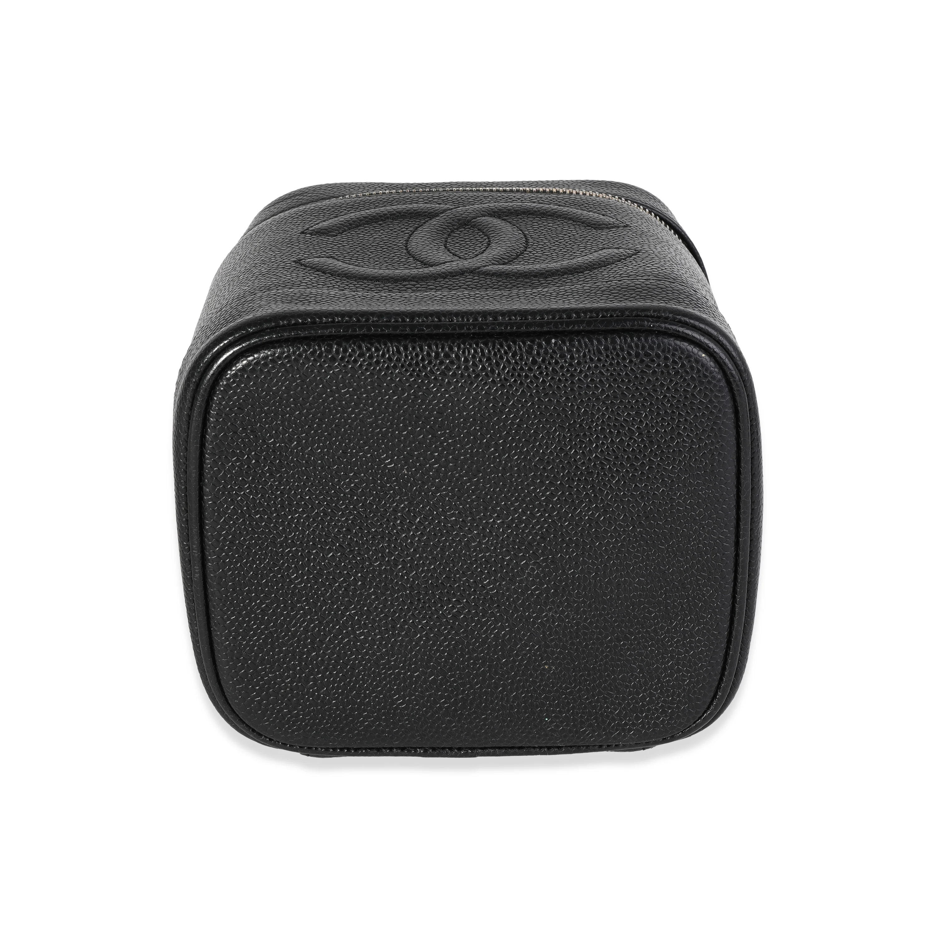 Vintage Black Caviar Vanity Case Handbag - Image 5