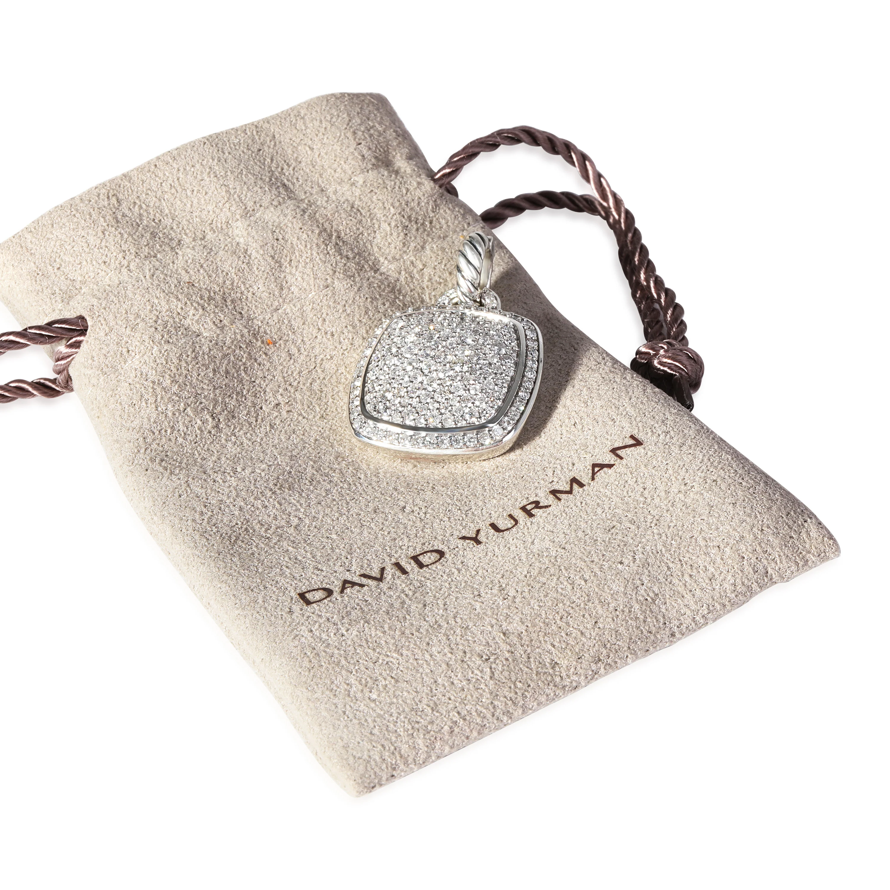 David Yurman Albion Diamond Pendant in Sterling Silver 1.55 CTW - Image 4