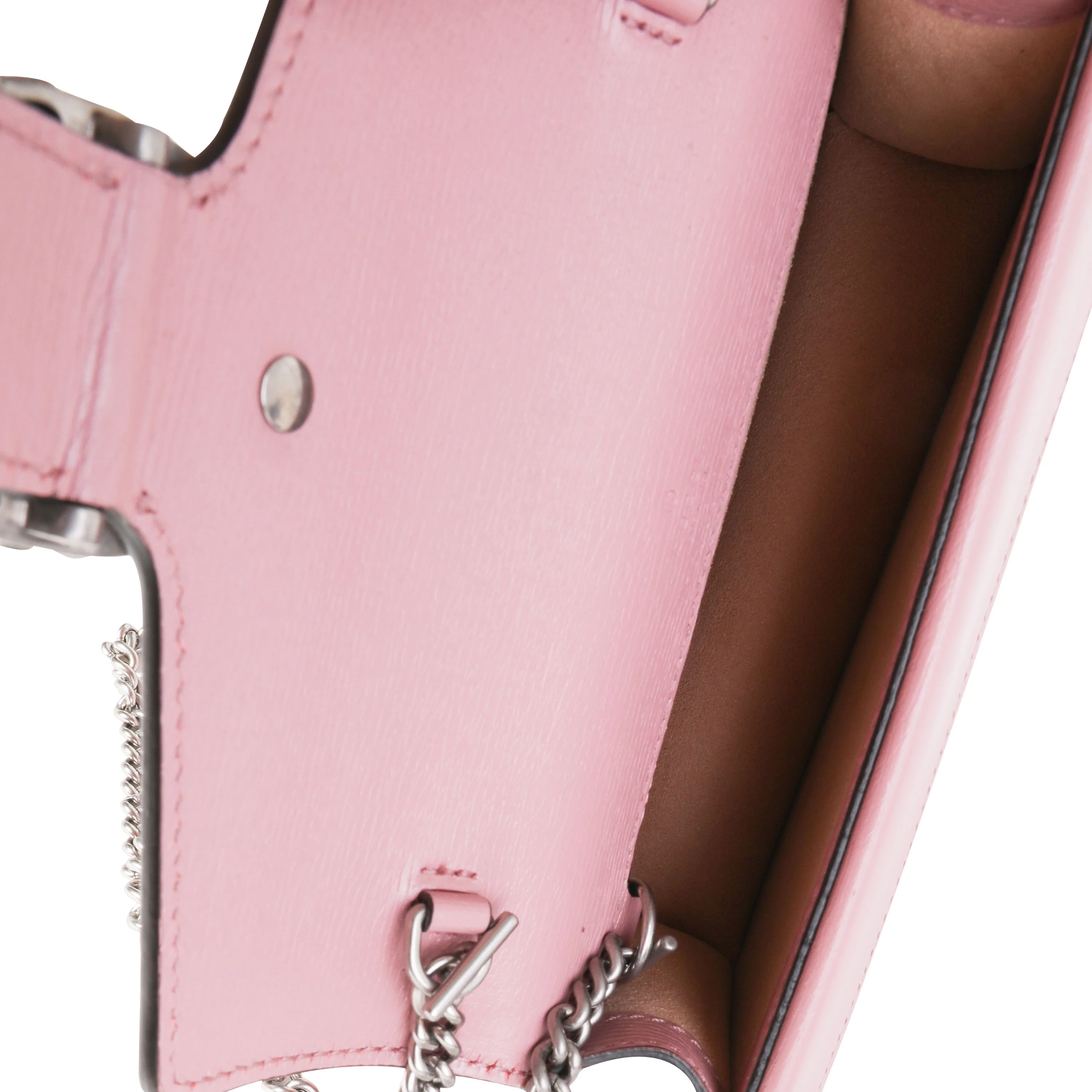 Gucci Pink Calfskin Valentines Day Super Mini Dionysus Bag - Image 8