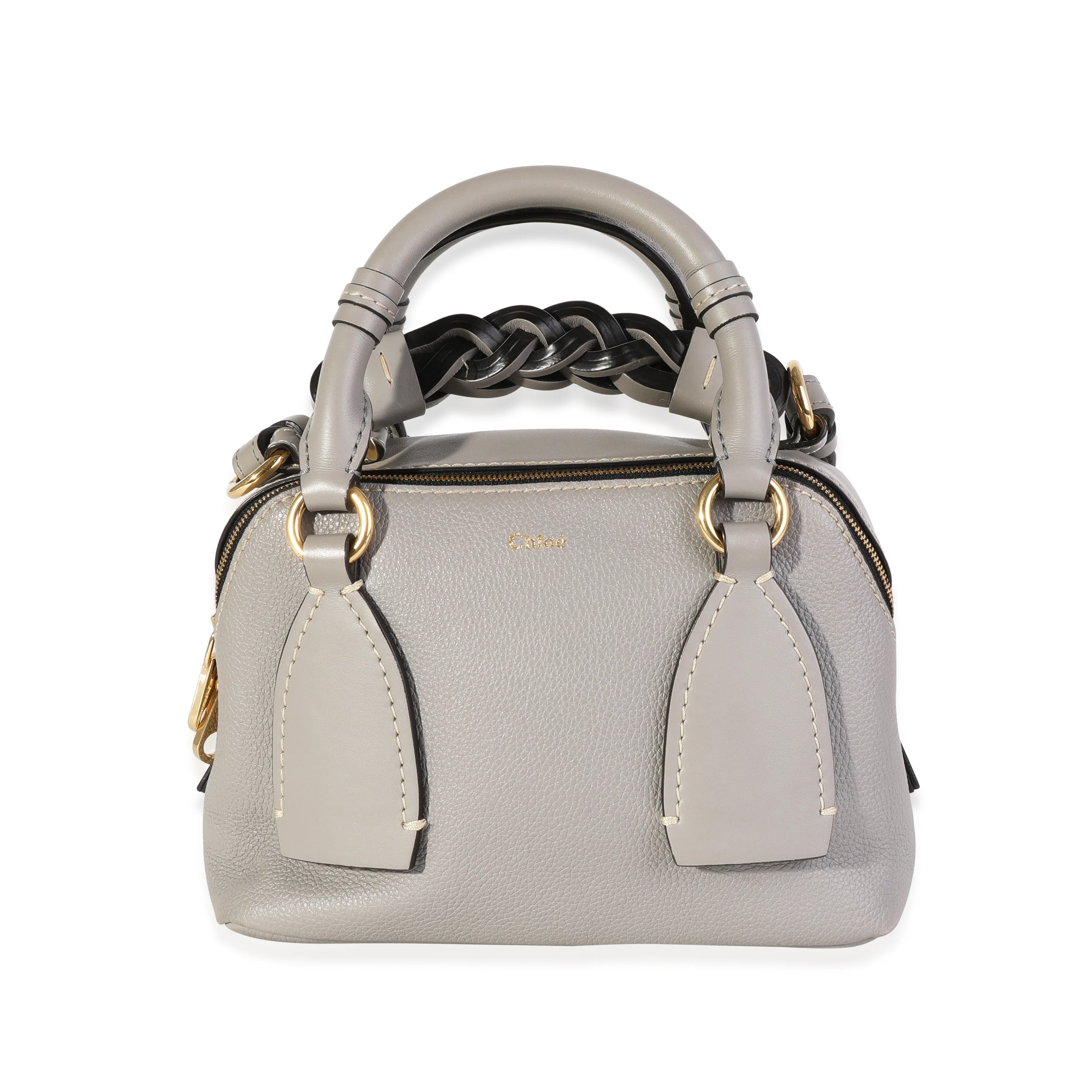 Chloe Stormy Grey Calfskin Small Daria Bag