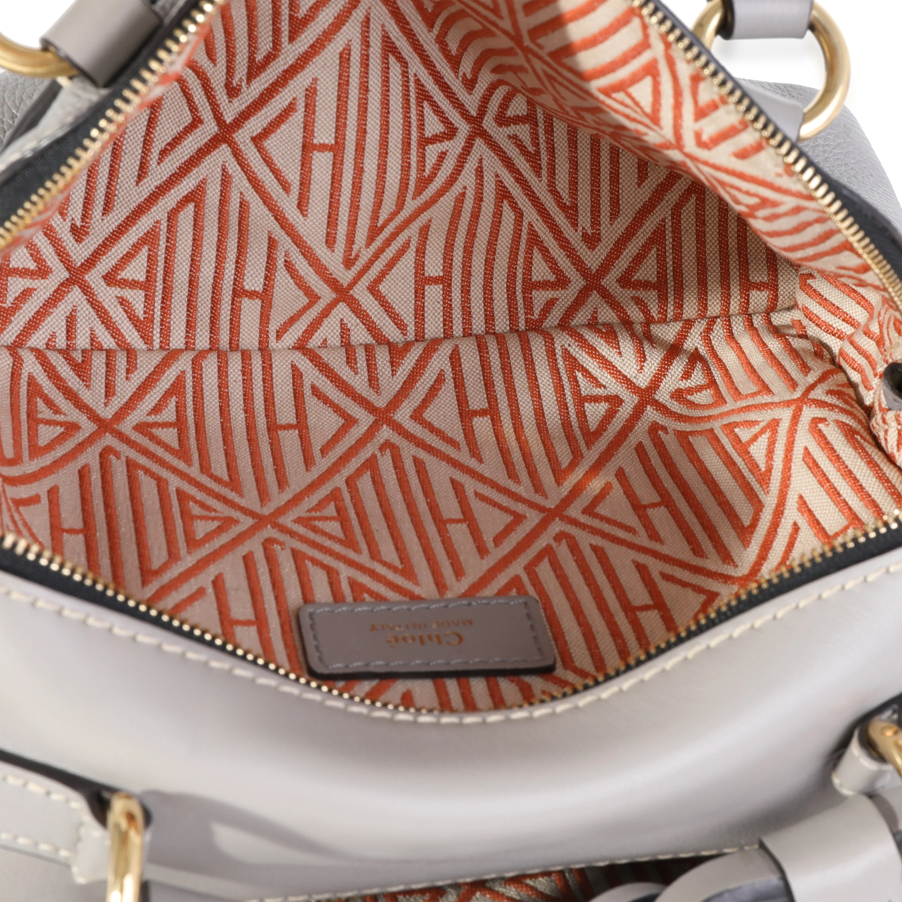Chloe Stormy Grey Calfskin Small Daria Bag - Image 6