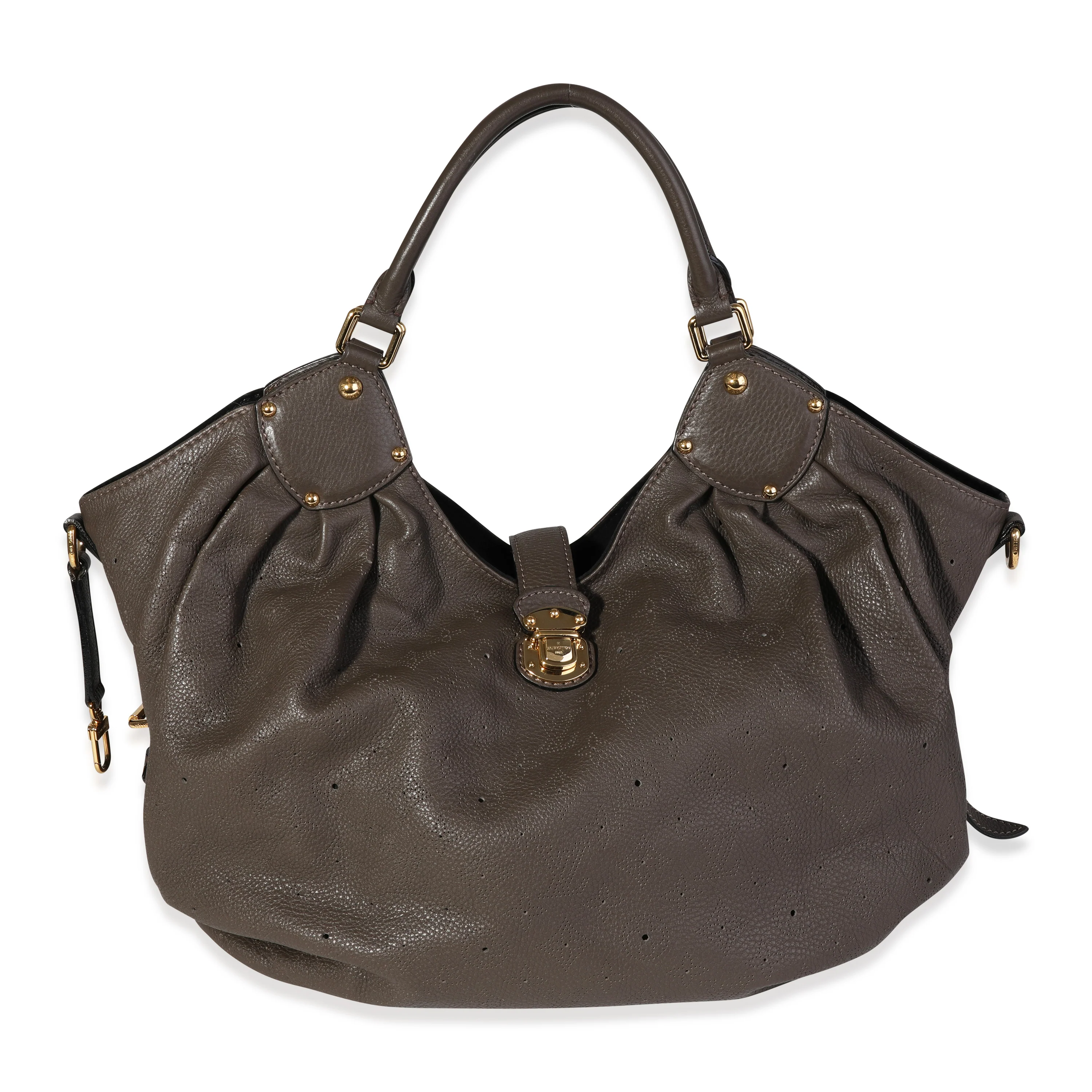 Louis Vuitton Taupe Mahina Leather XL Hobo
