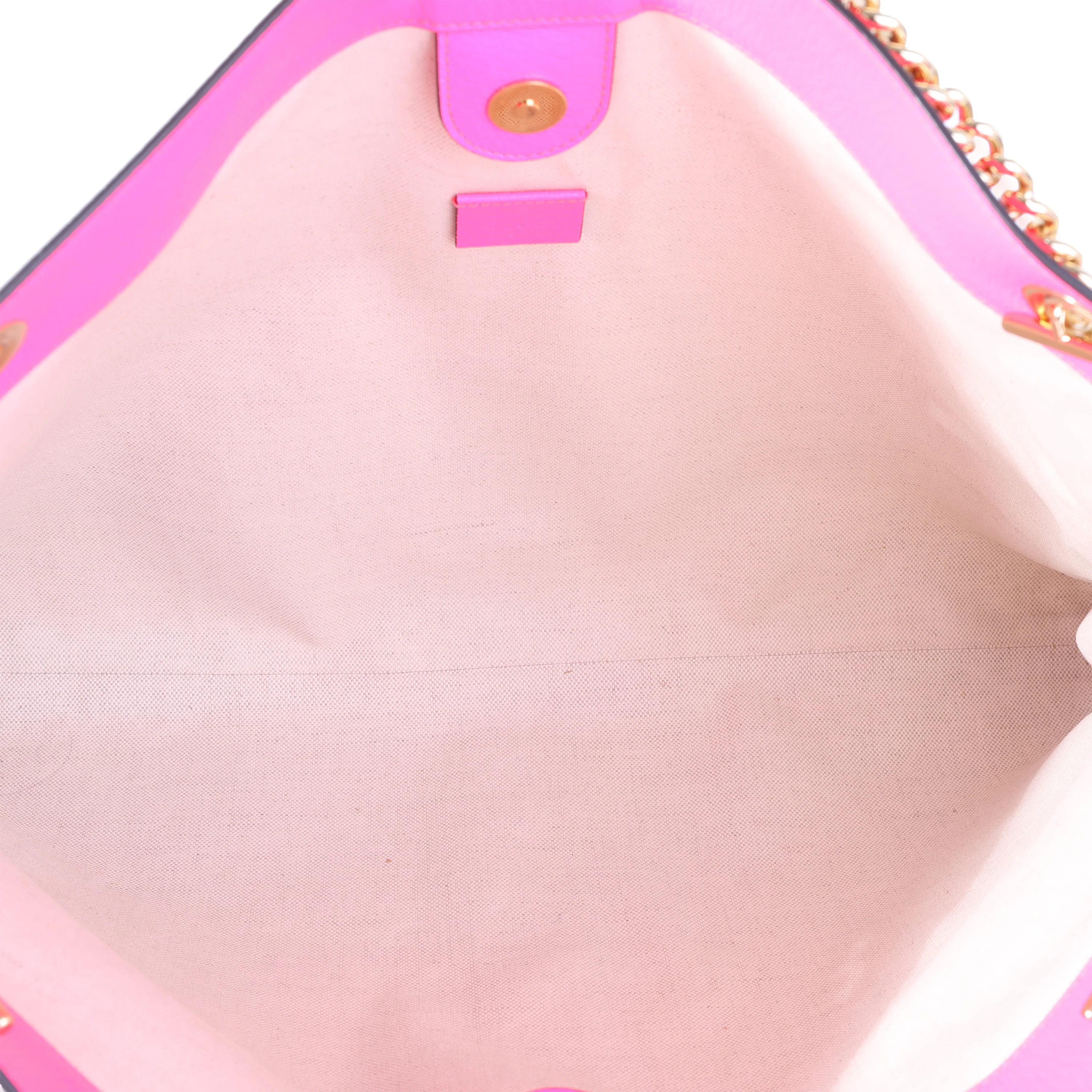 Gucci Multicolor Flora Canvas & Hot Pink Leather Rajah Tote - Image 4