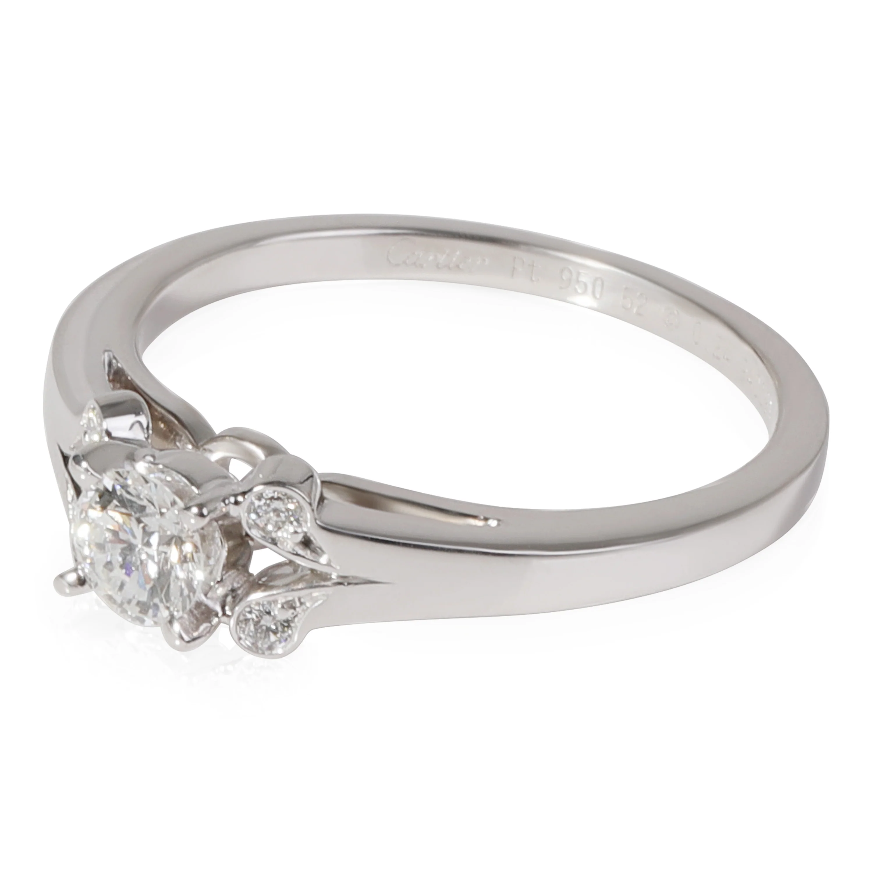 Cartier Ballerine Diamond Engagement Ring in Platinum F VVS1 0.27 CT - Image 2