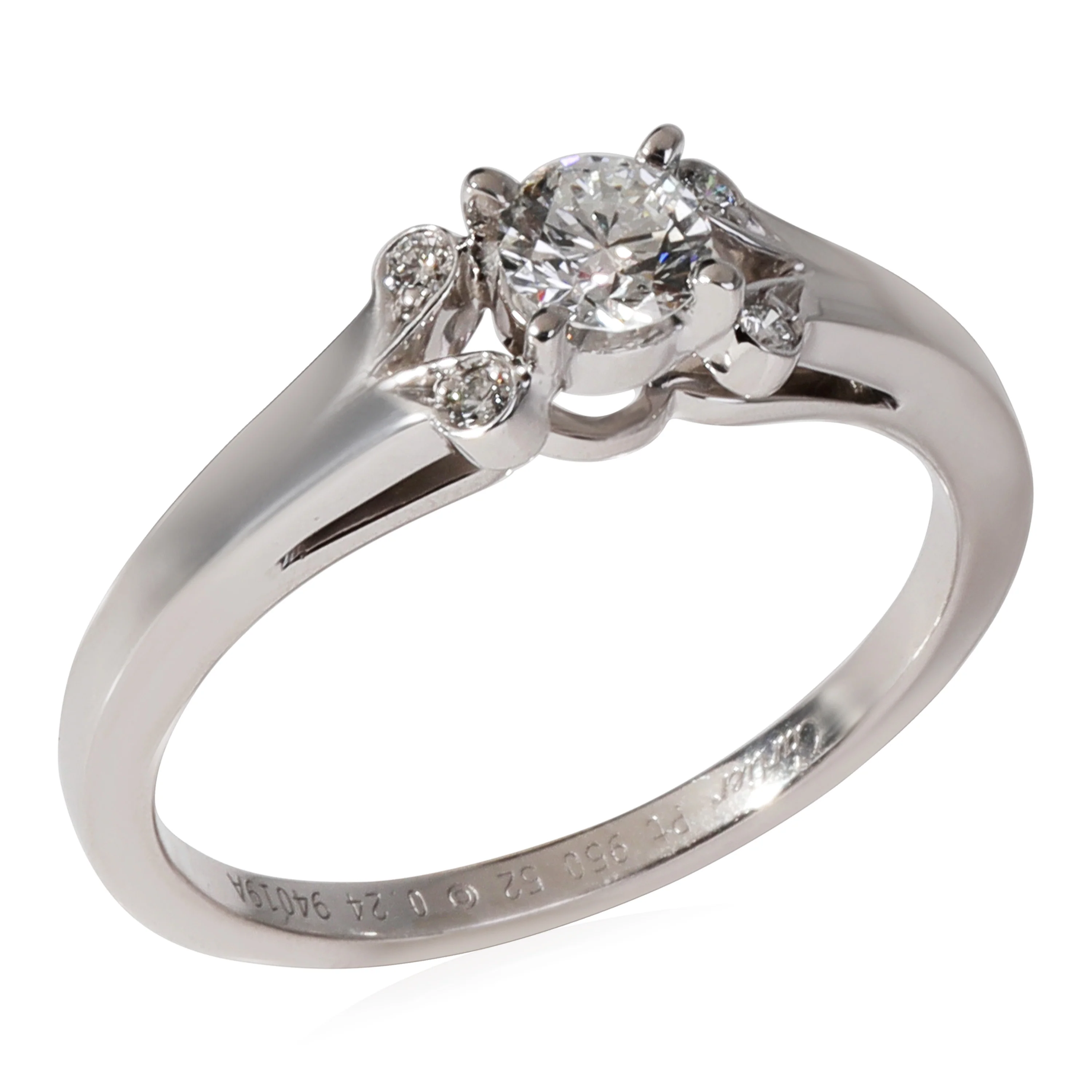 Cartier Ballerine Diamond Engagement Ring in Platinum F VVS1 0.27 CT - Image 3