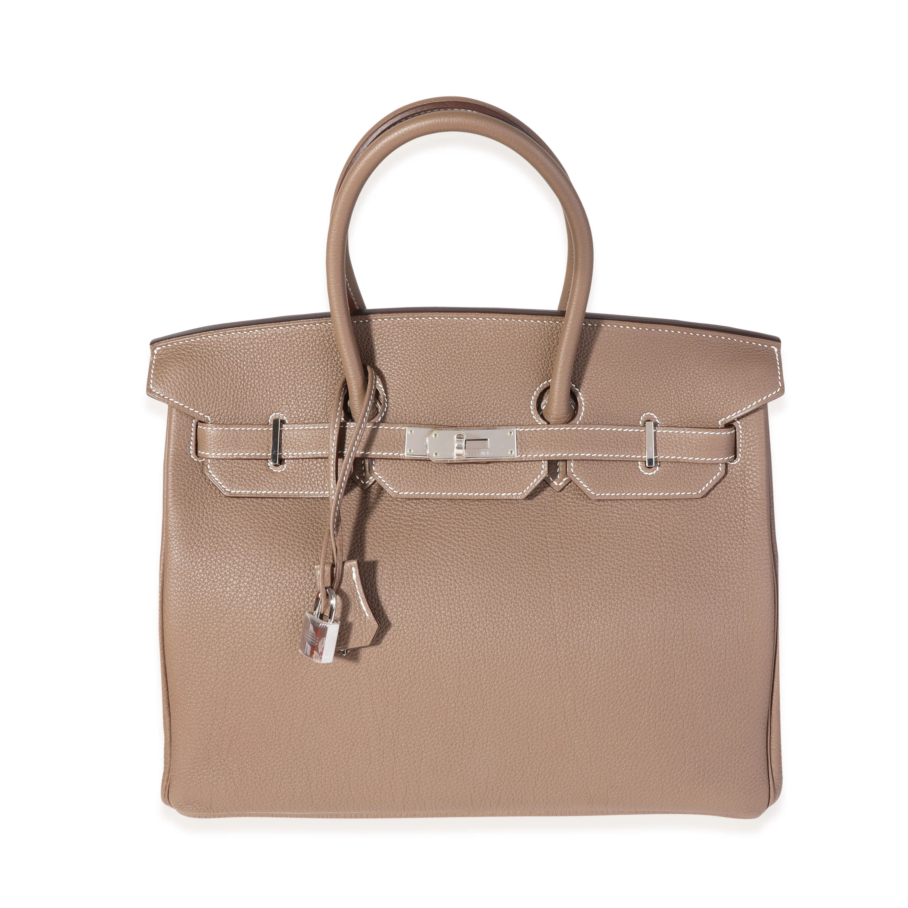 Hermès Etoupe Togo Birkin 35 PHW