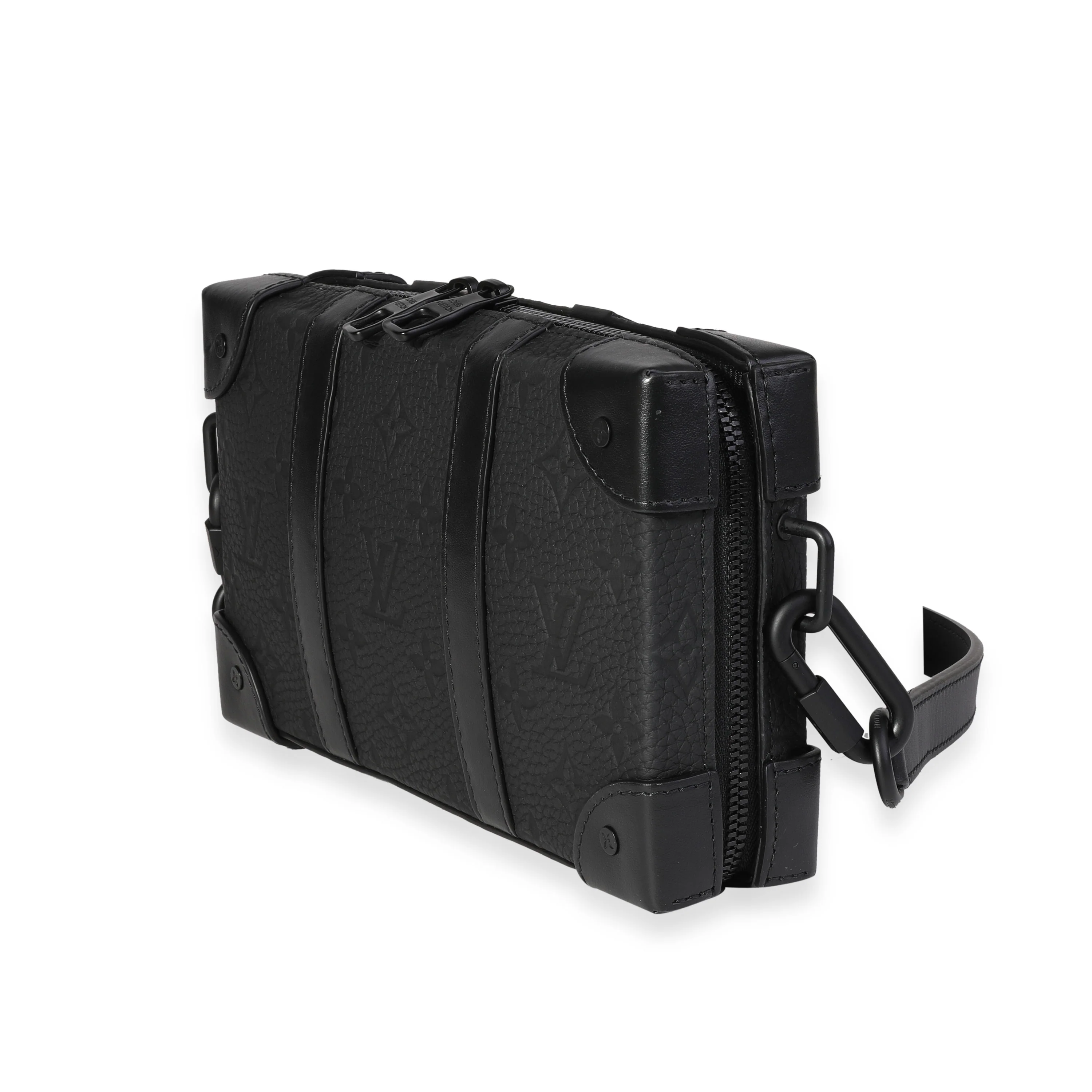 Black Monogram Embossed Taurillon Leather Soft Trunk Wallet - Image 2