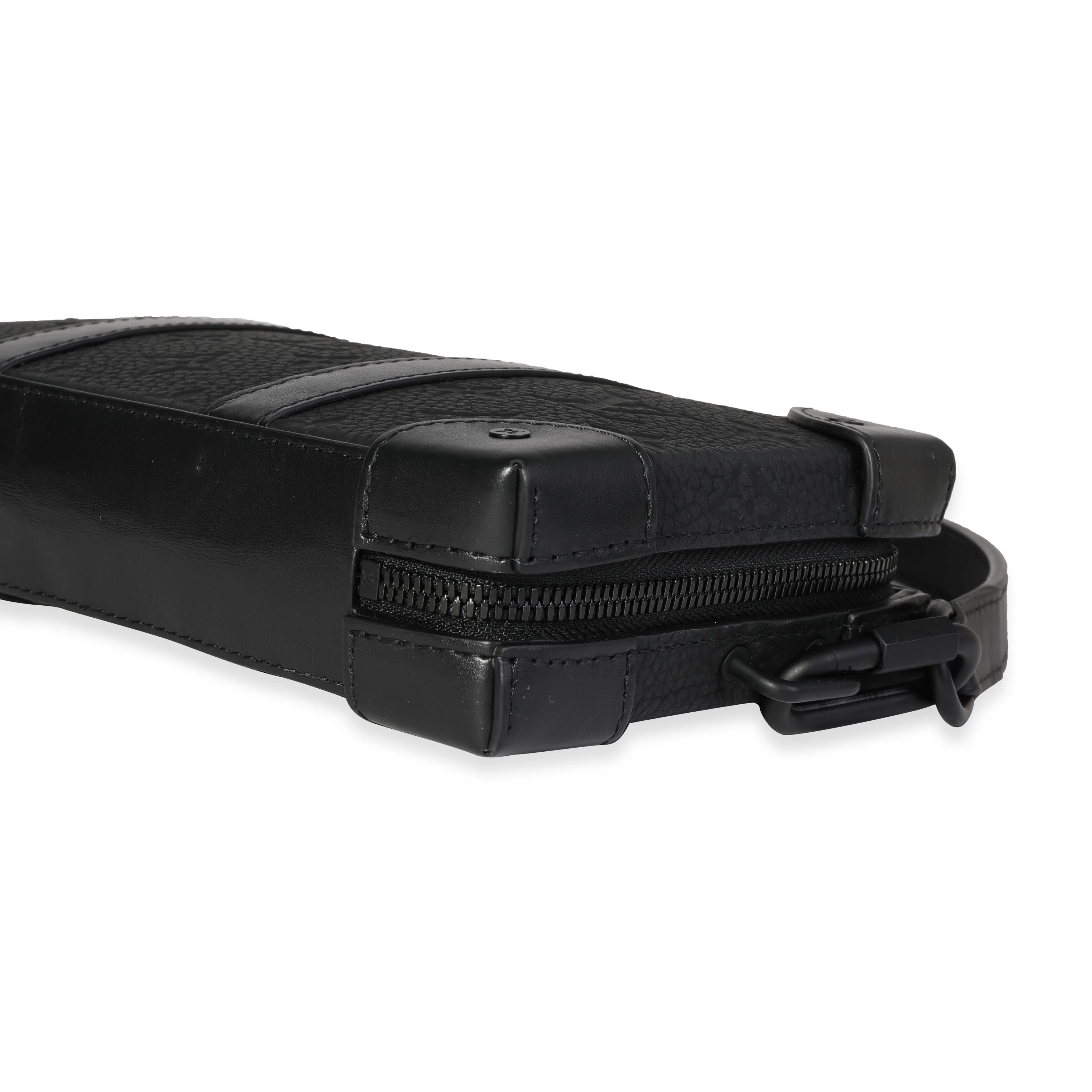 Black Monogram Embossed Taurillon Leather Soft Trunk Wallet - Image 6