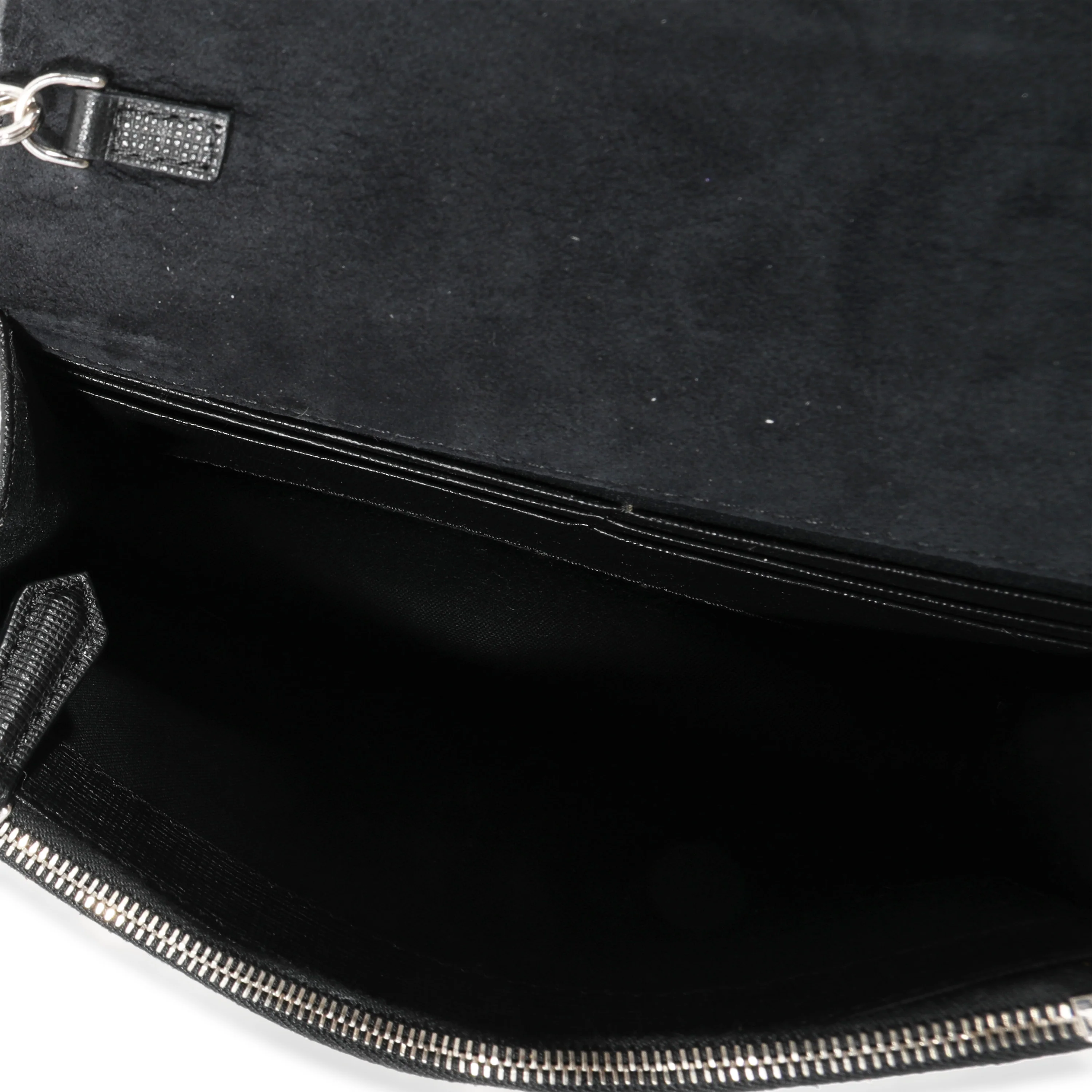 Black Vitello Elite & Mink Studded Karlito Chain Wallet - Image 4