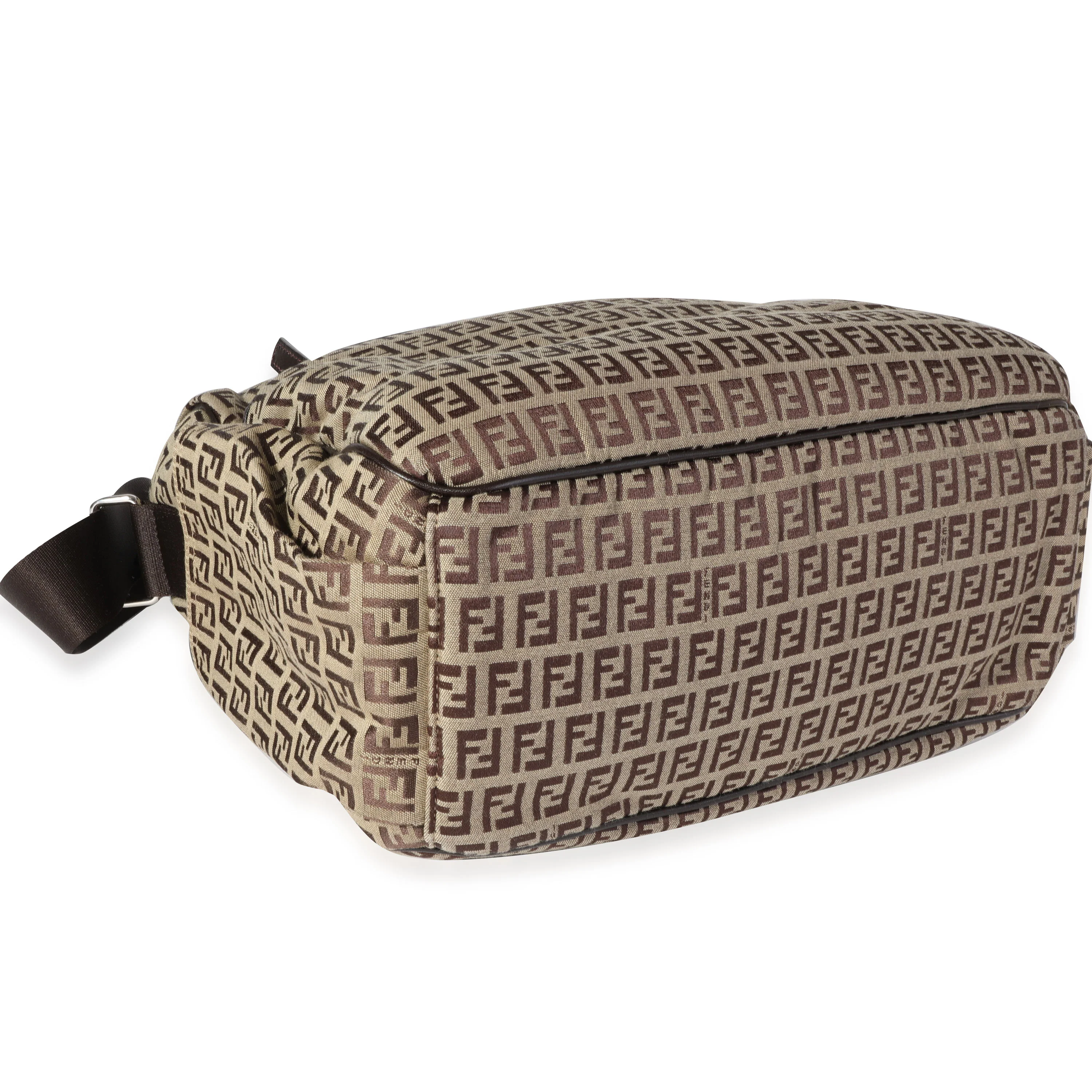 Fendi Brown Zucchino Canvas Baby Bag with Changing Pad - Image 6