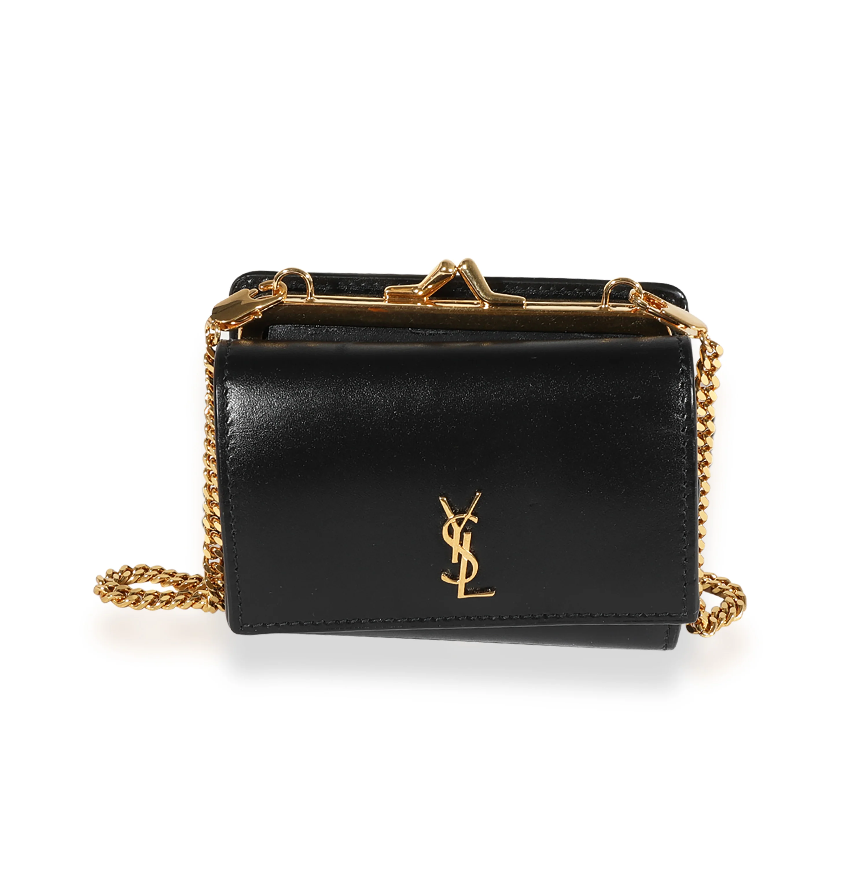 Saint Laurent Black Smooth Leather Rider Bag - Image 2