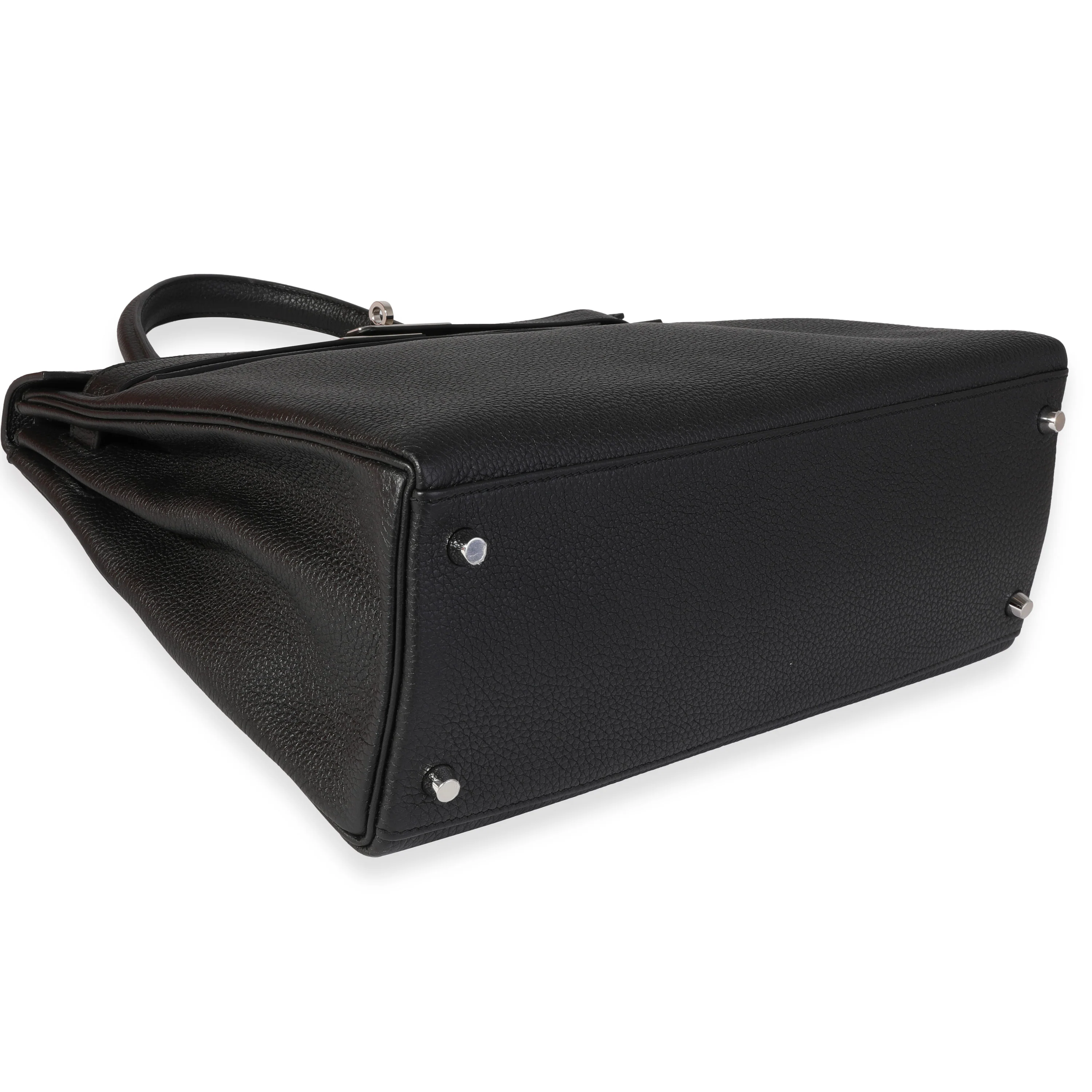 Hermès Noir Togo Retourne Kelly 35 PHW - Image 6