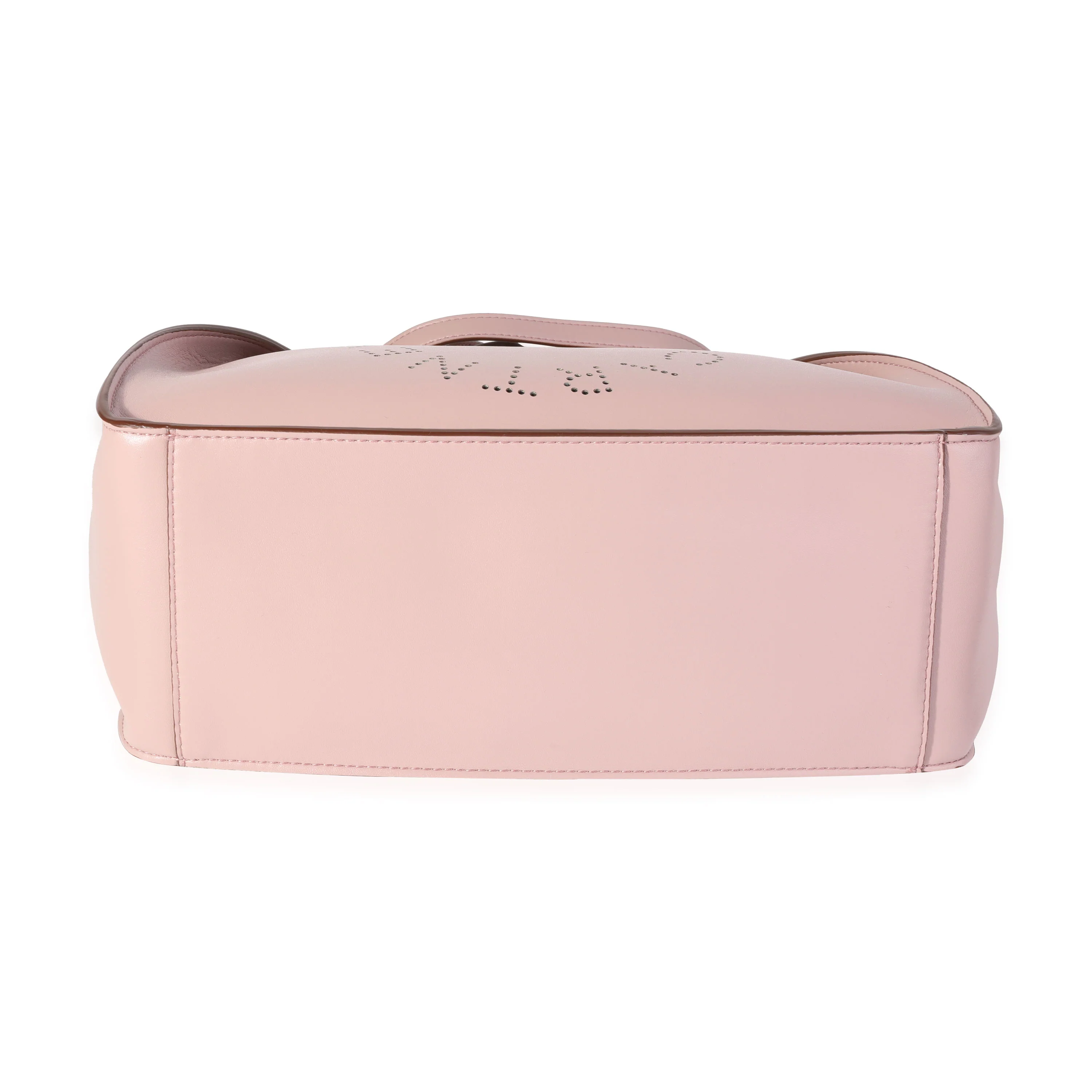 Stella McCartney Mauve Vegan Leather Perforated Logo Tote - Image 5