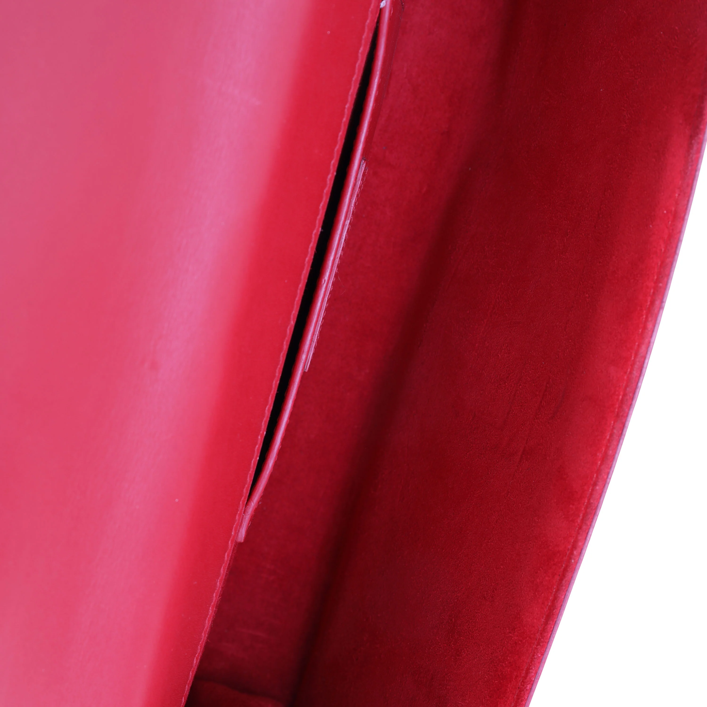 Red Smooth Calfskin Cassandre Clutch - Image 6
