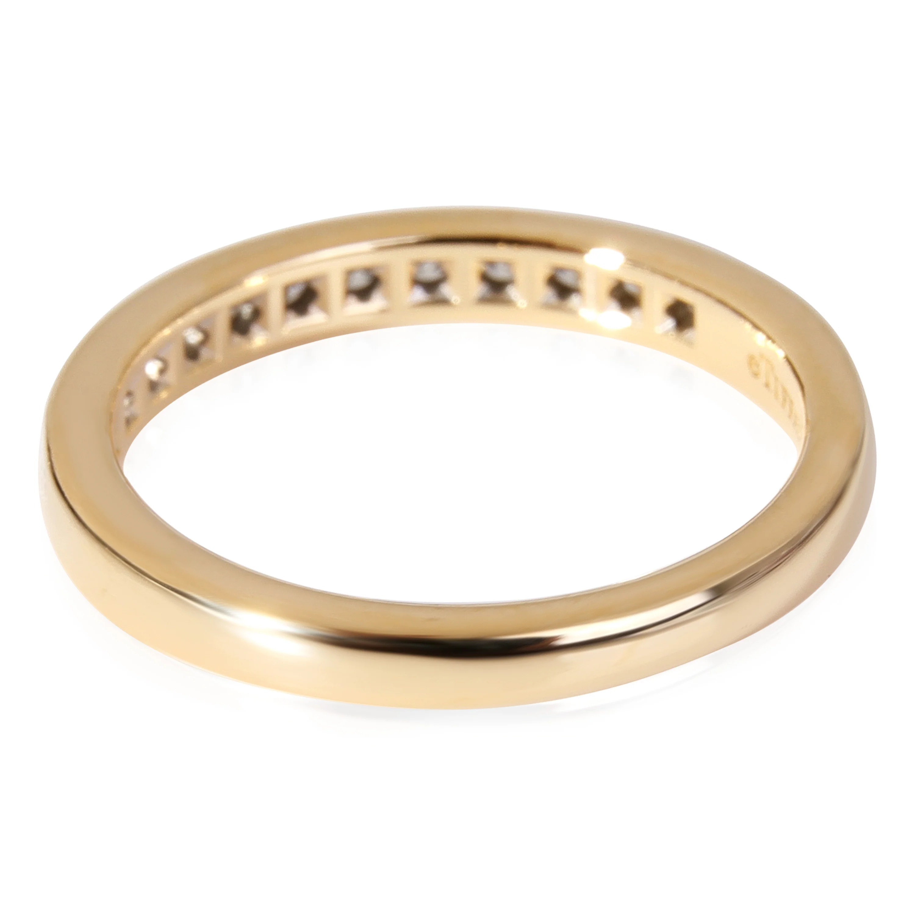 Tiffany & Co. Half Eternity Diamond Wedding Band in 18k Yellow Gold 0.21 Ctw - Image 3