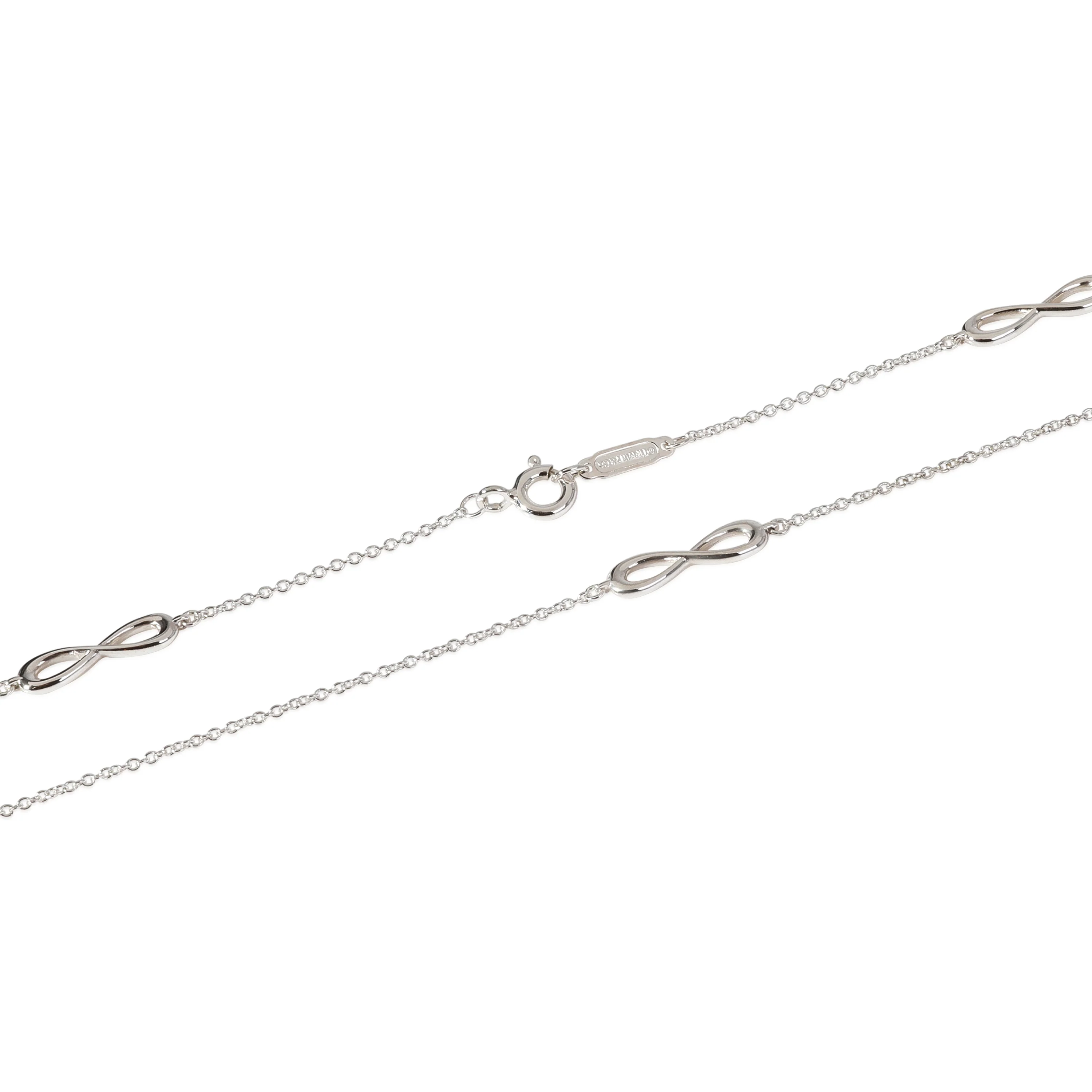 Tiffany & Co. Endless Infinity Station Necklace in Sterling Silver - Image 2