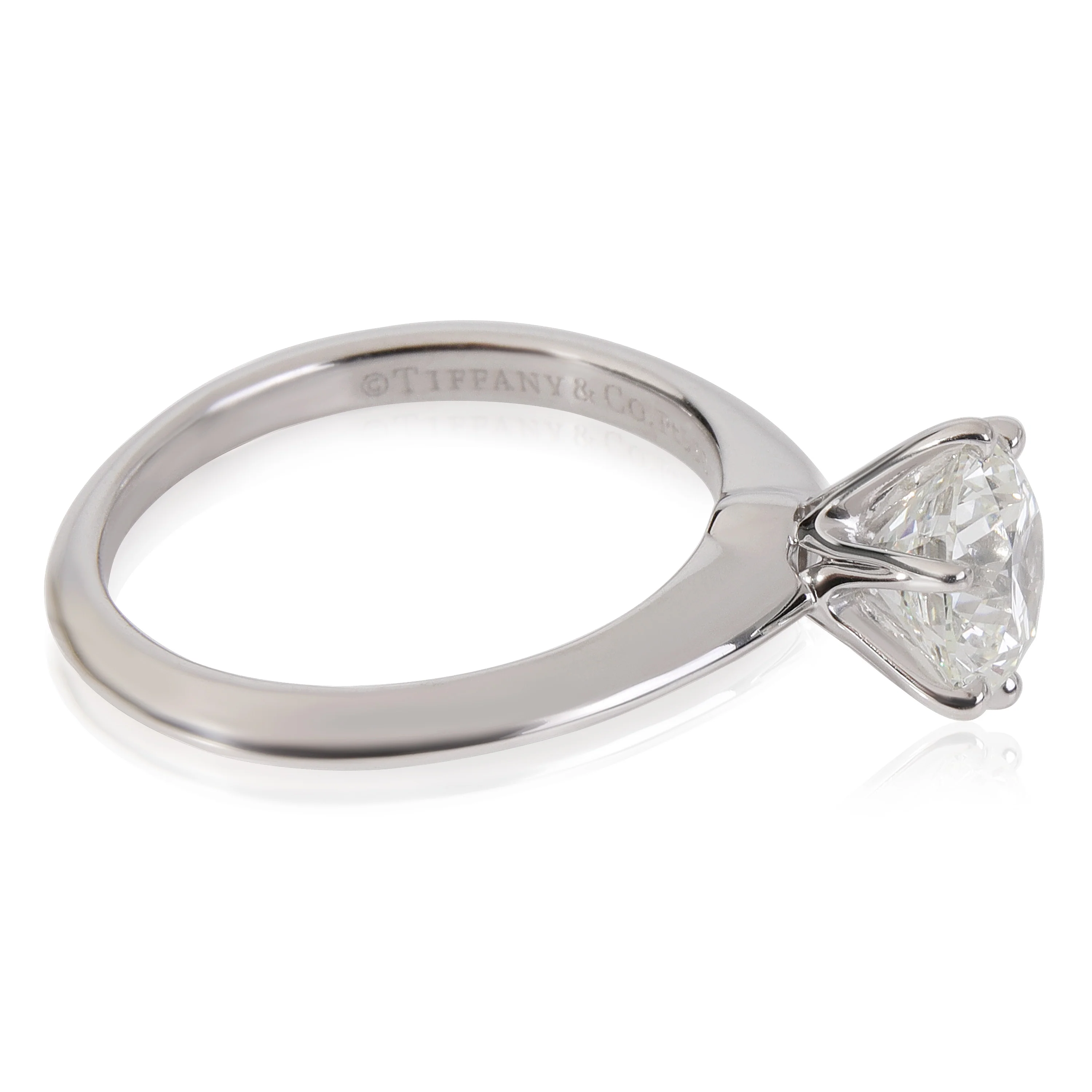 Tiffany & Co. Diamond Solitaire Engagement Ring in Platinum (1.20 ct I/VVS2) - Image 2
