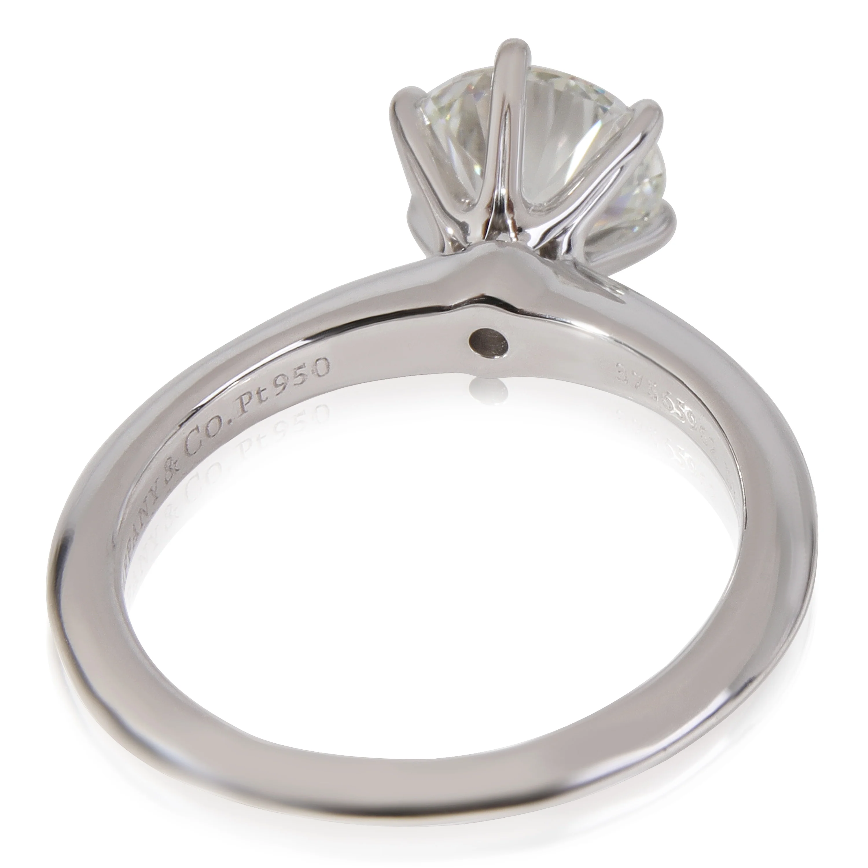 Tiffany & Co. Diamond Solitaire Engagement Ring in Platinum (1.20 ct I/VVS2) - Image 3