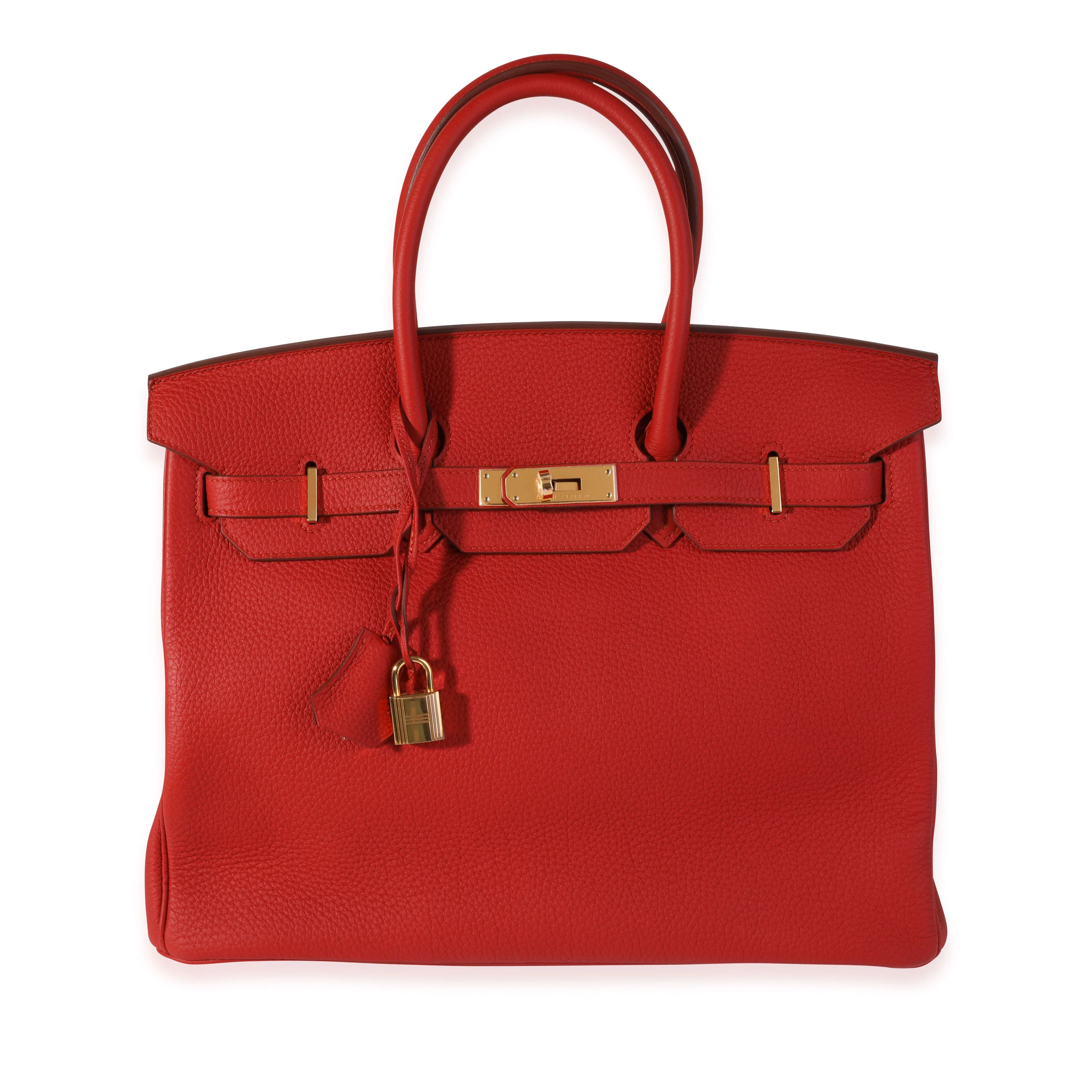 Hermès Geranium Togo Birkin 35 GHW