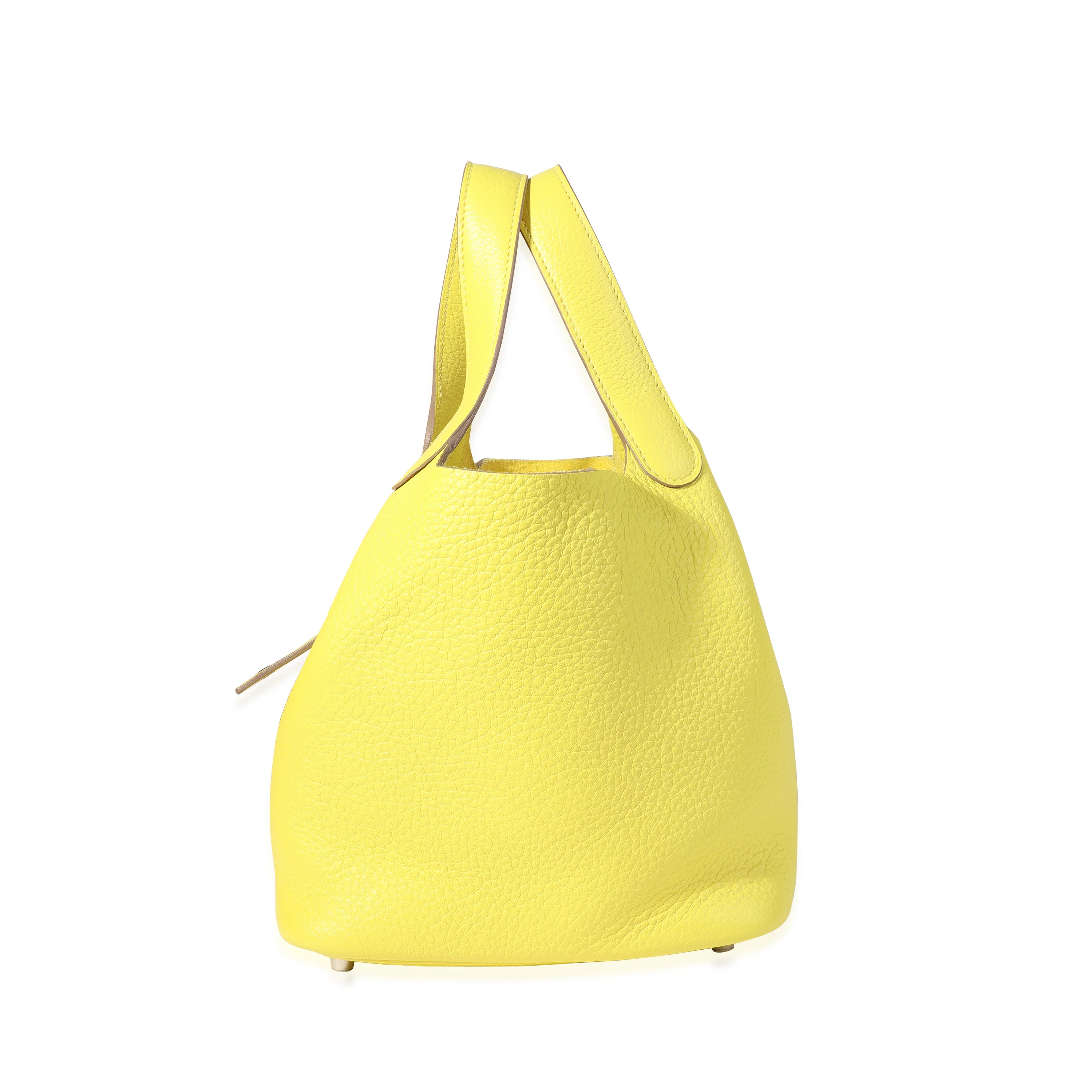 Hermès Lime Clémence Picotin Lock 18 PHW - Image 2
