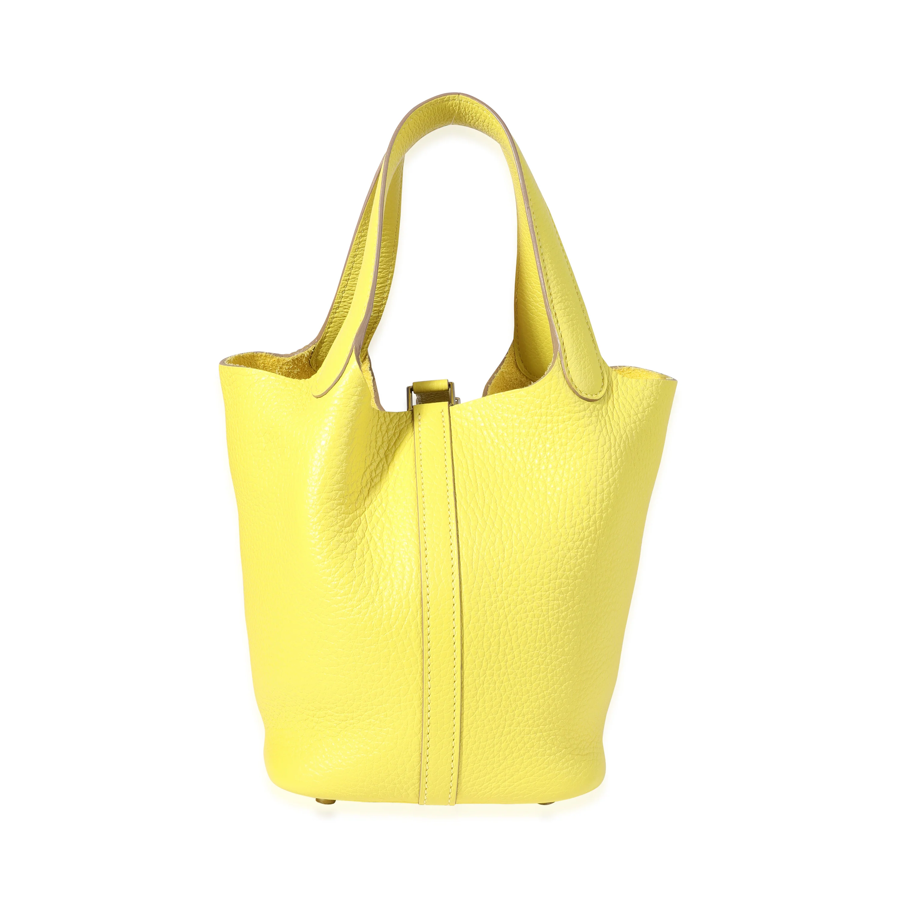 Hermès Lime Clémence Picotin Lock 18 PHW - Image 3