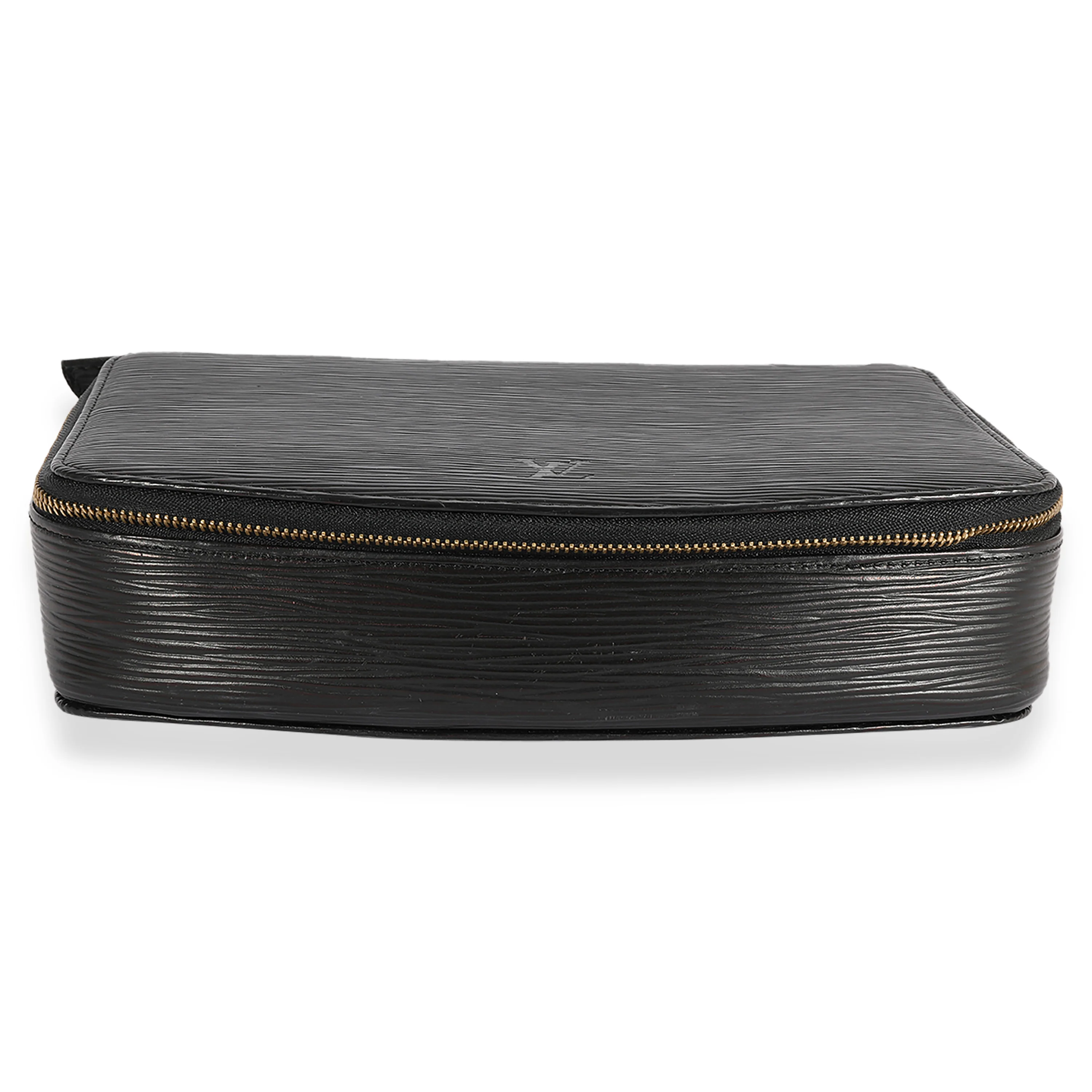 Louis Vuitton Black Epi Leather Monte-Carlo Travel Jewelry Case - Image 4